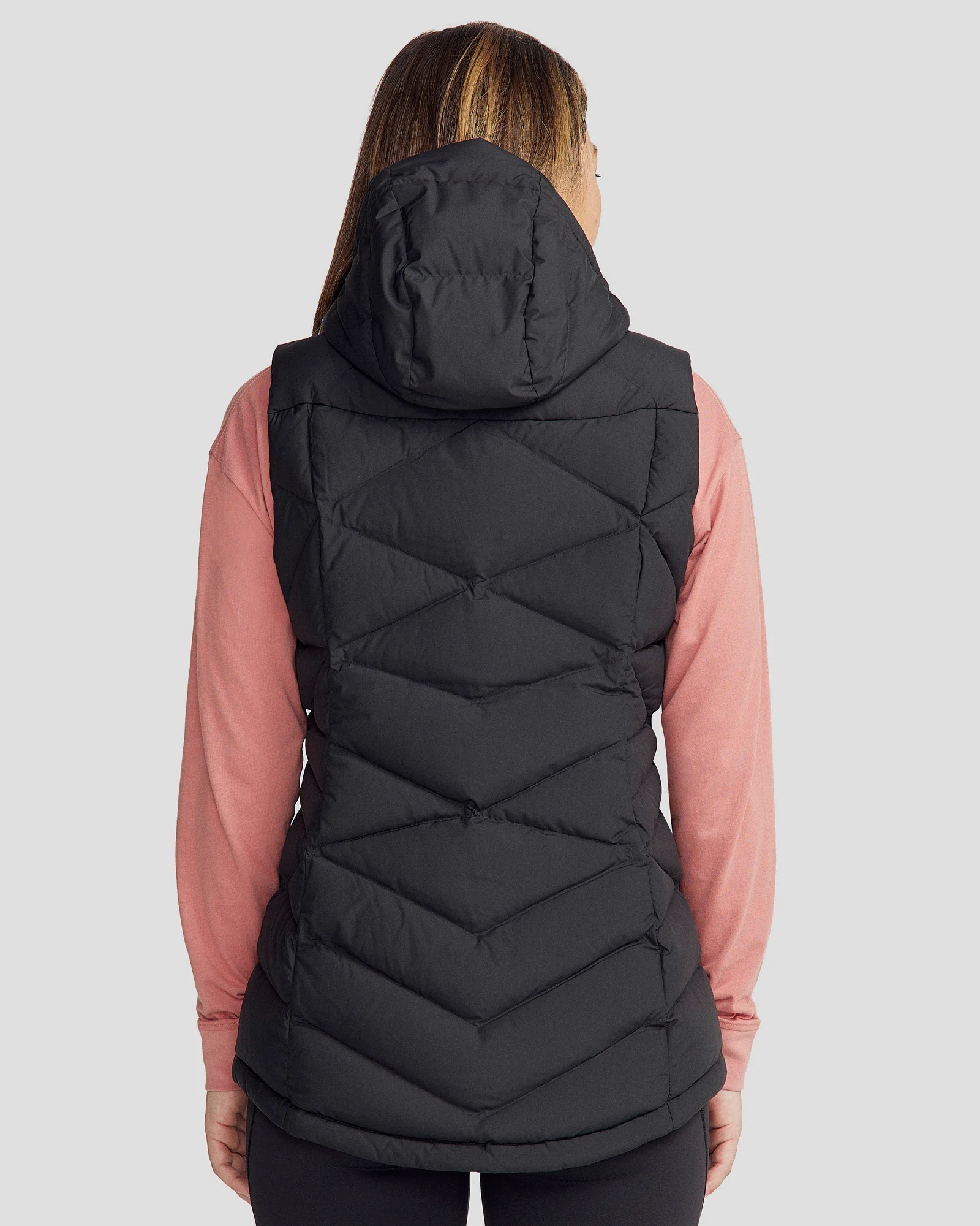 Women's Winterburn Hooded Down Vest - Black - Image 6