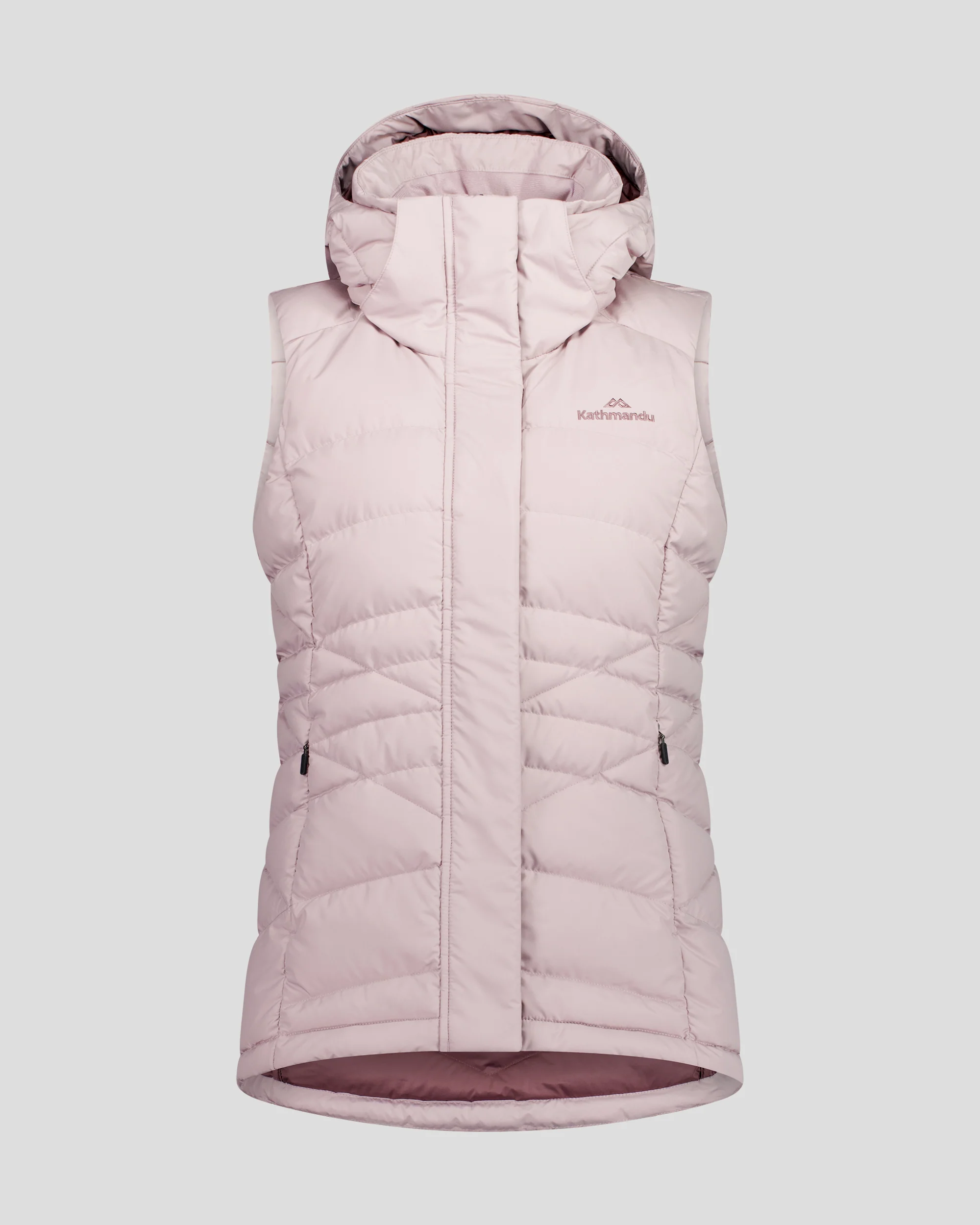 Women's Winterburn Hooded Down Vest - Light Thistle