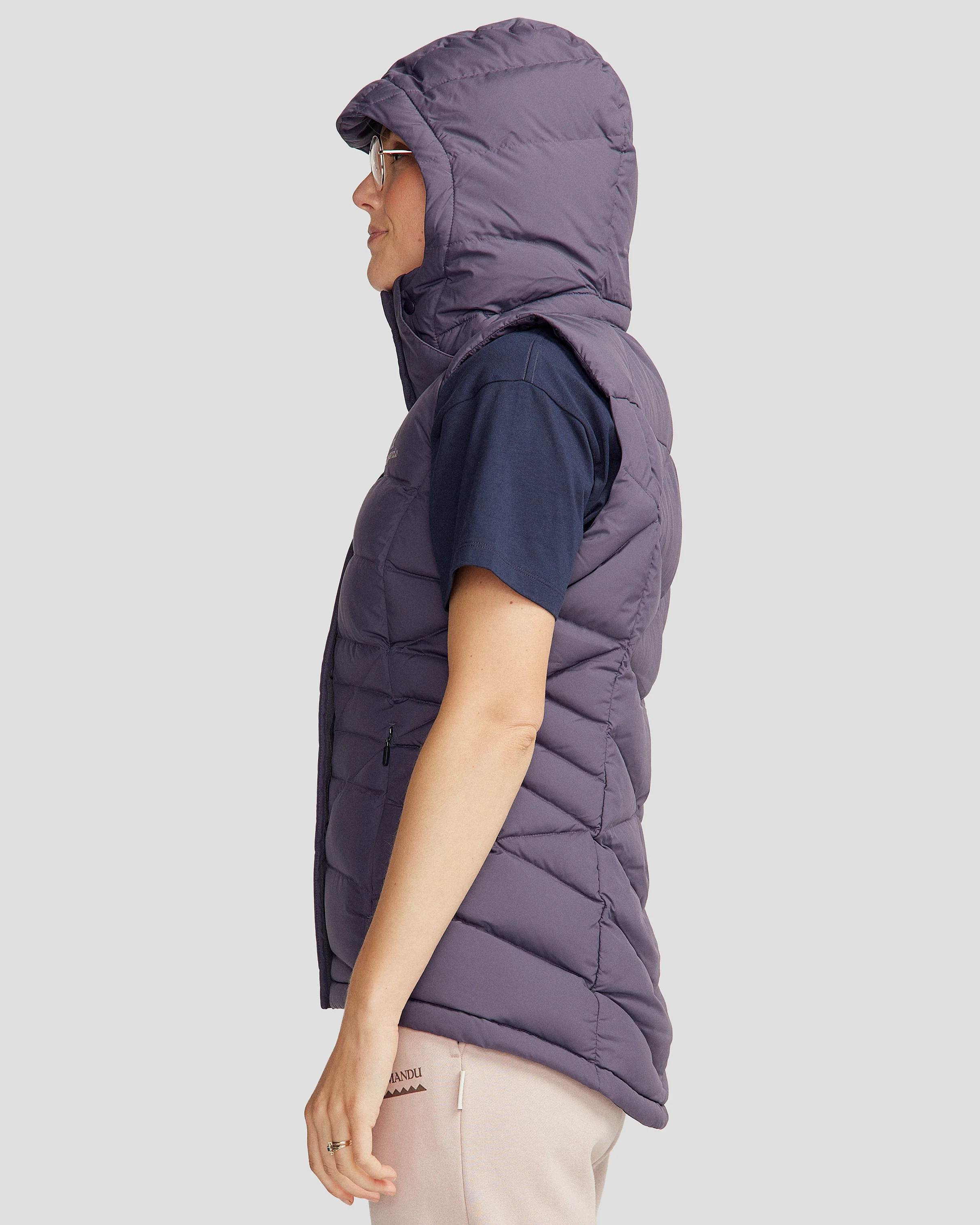 Women's Winterburn Hooded Down Vest - Orbit - Image 3