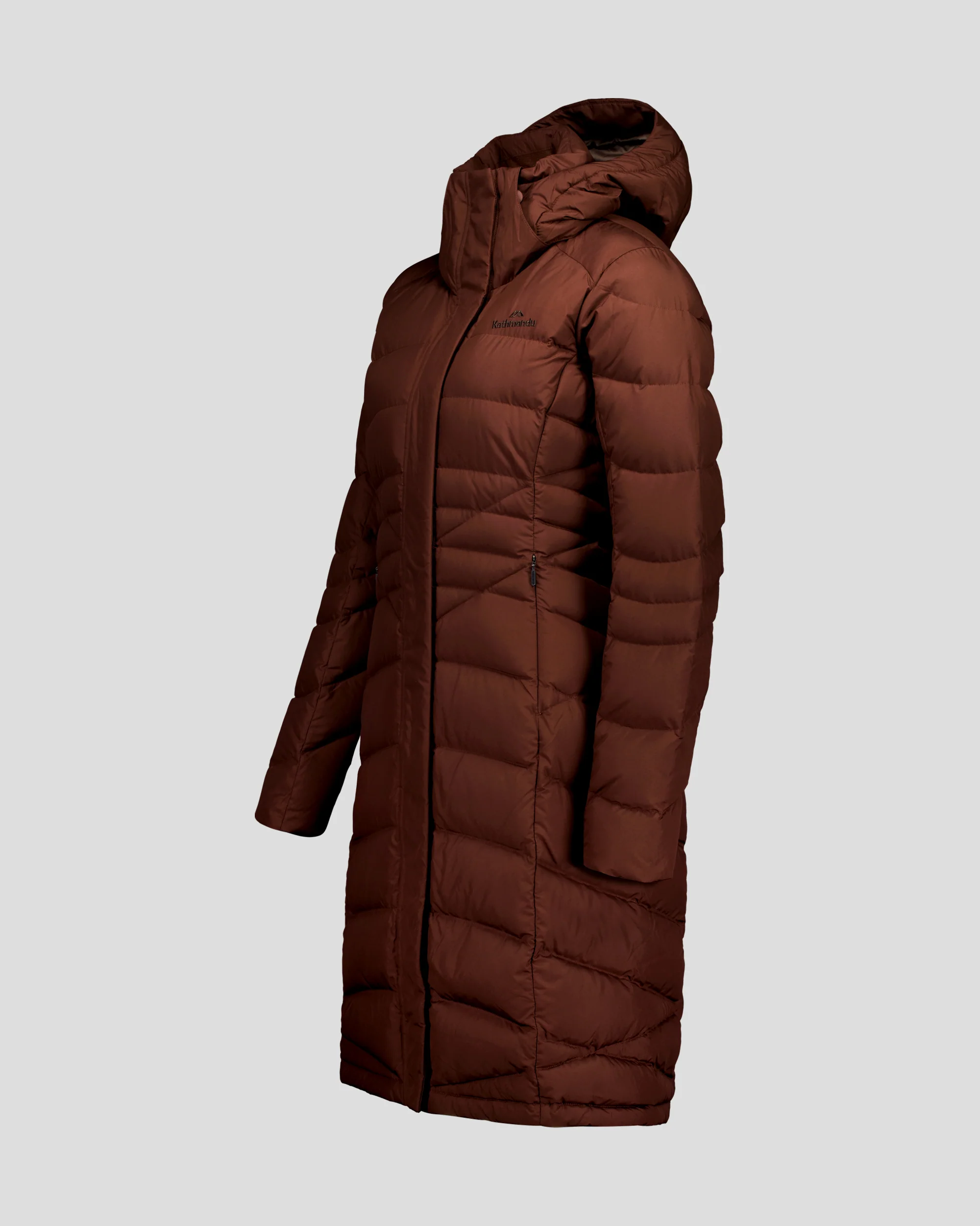 Women's Winterburn Longline Down Coat v2 - Cocoa - Image 7