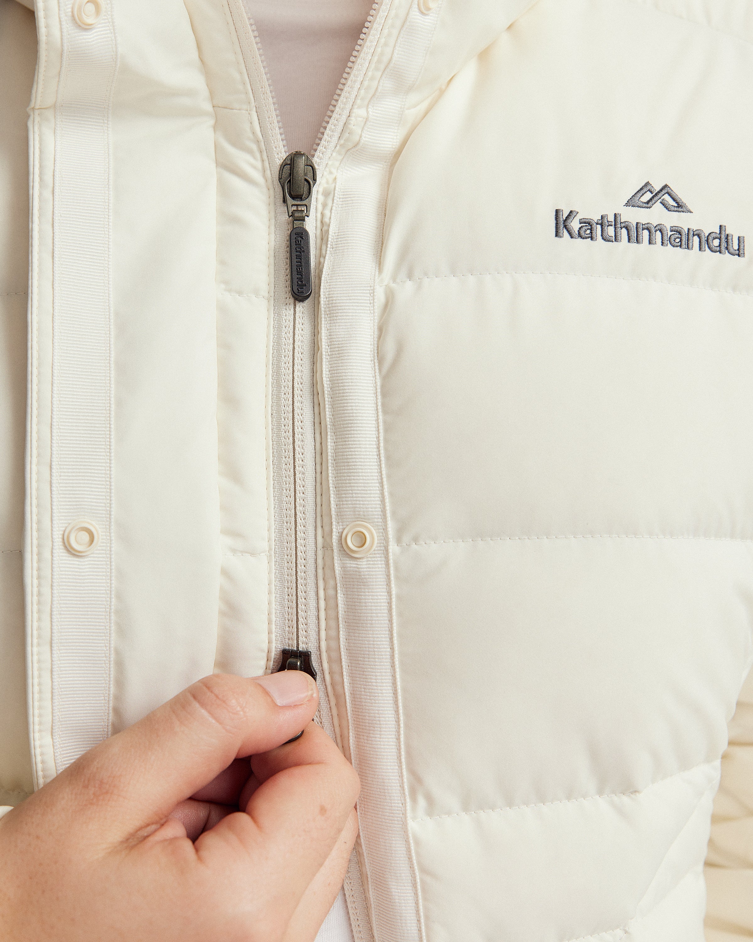 Women's Winterburn Longline Down Jacket v2 - Natural - Image 3