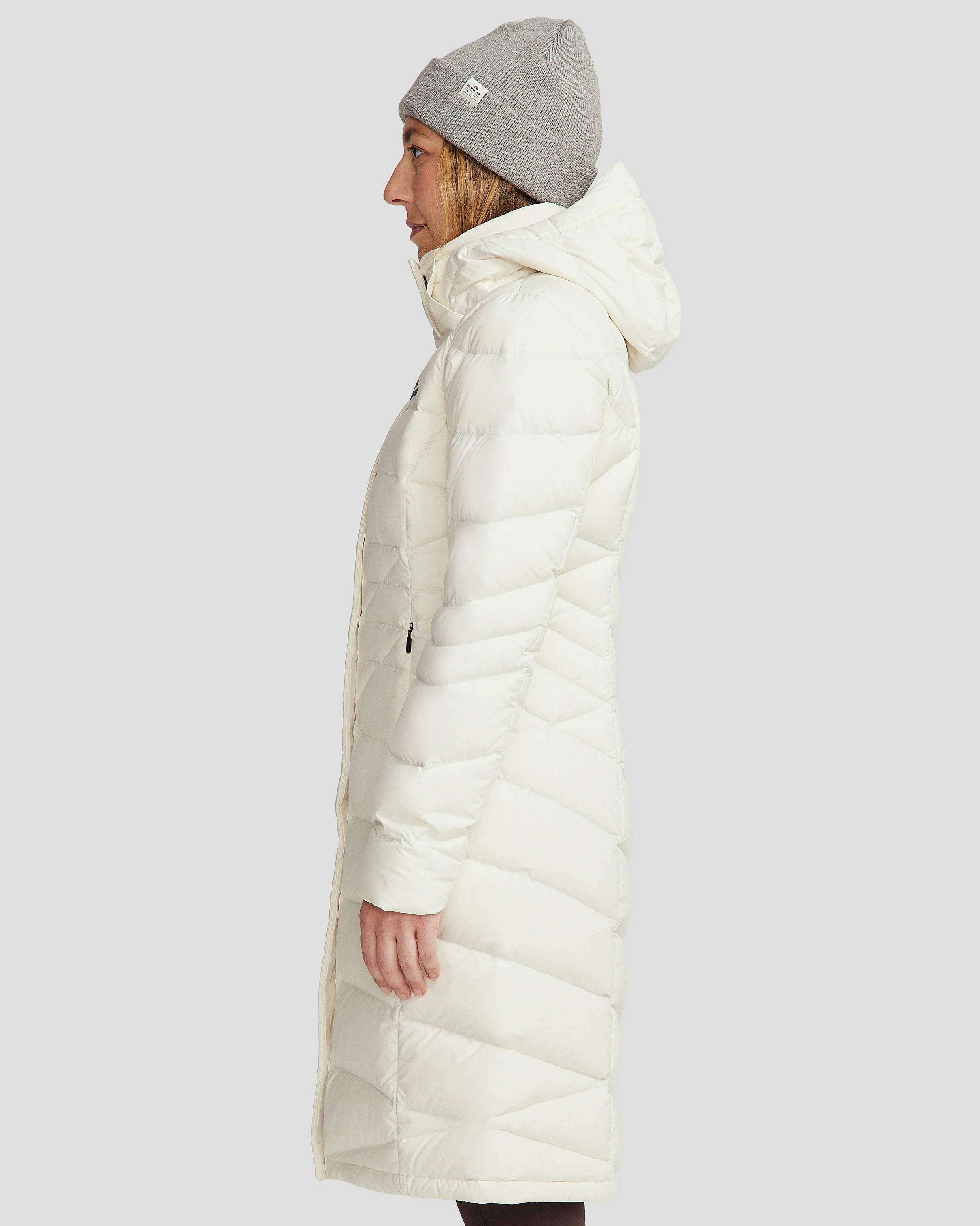 Women's Winterburn Longline Down Jacket v2 - Natural - Image 7