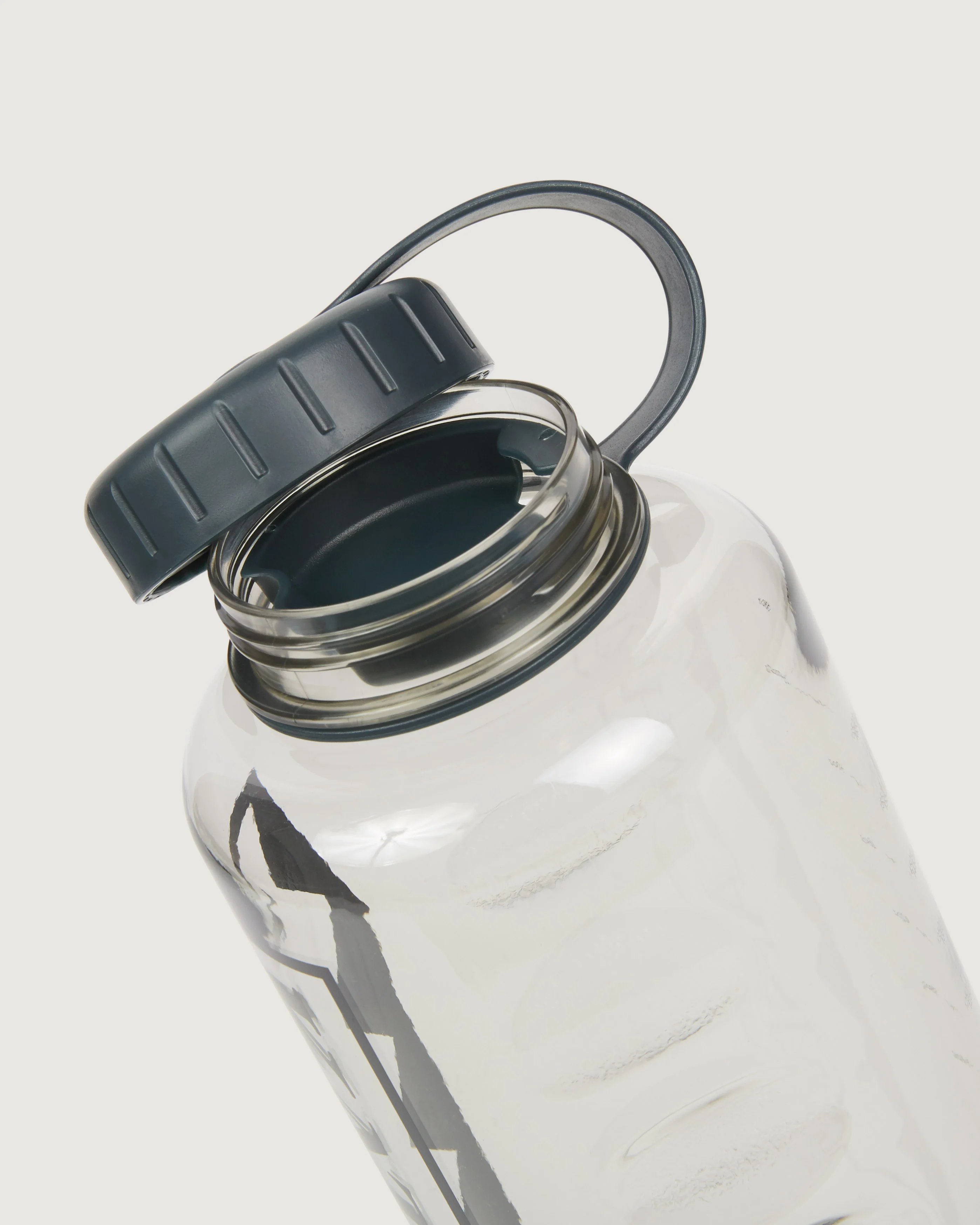 Tritan Wide Mouth Water Bottle - 1.8L - Smokey Clear - Image 2