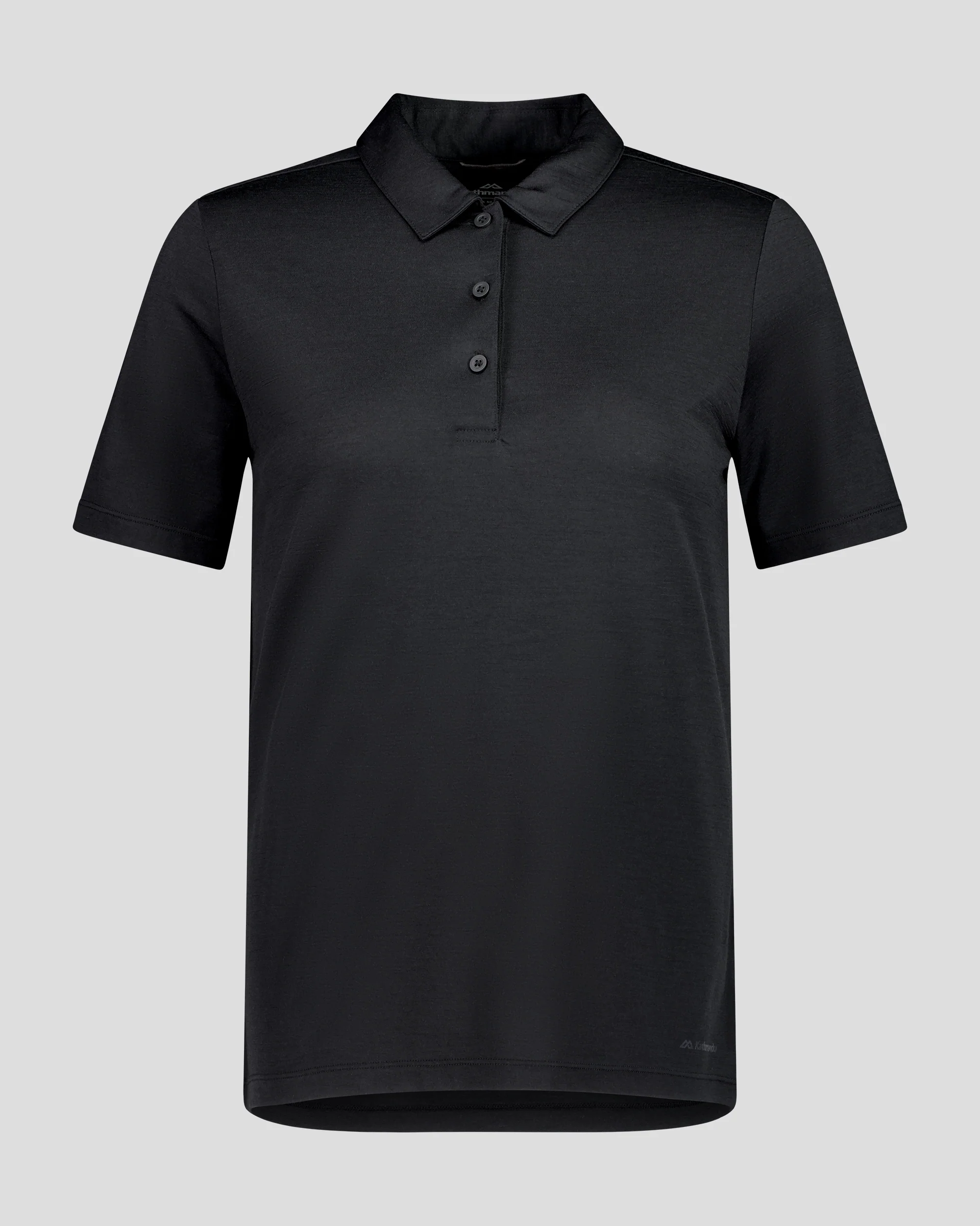 Women's 100% Merino Polo - Black Stingray - Image 4
