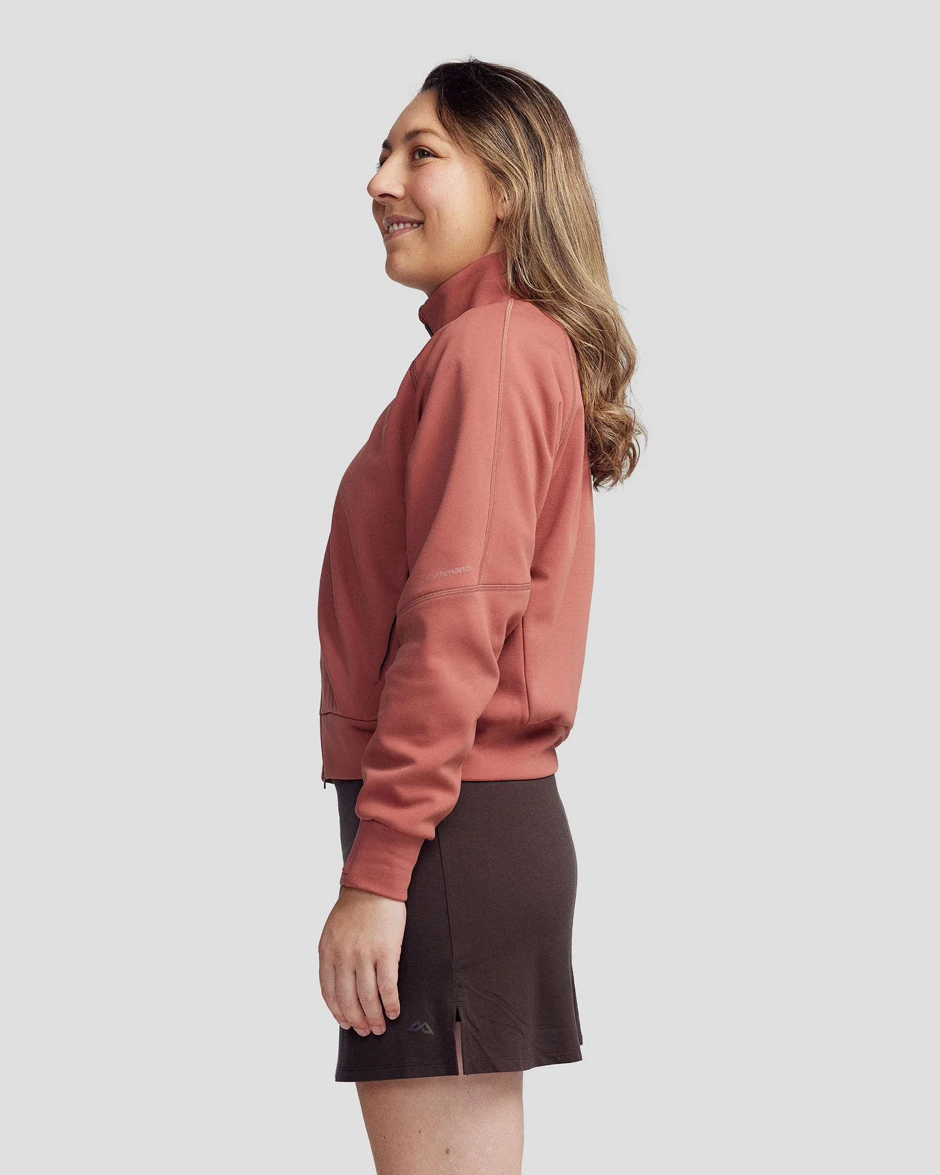 Women’s Anytime Bomber Jacket - Dark Clay - Image 4
