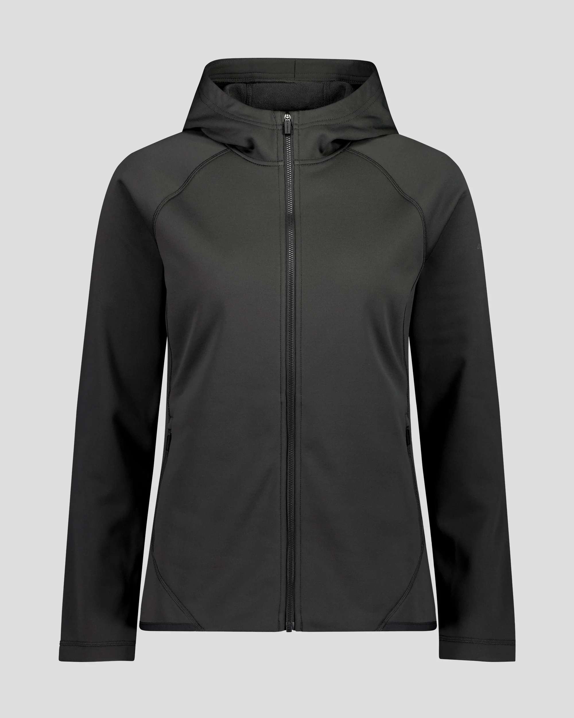Women's Anytime Fleece Hooded Jacket - Washed Black - Image 4