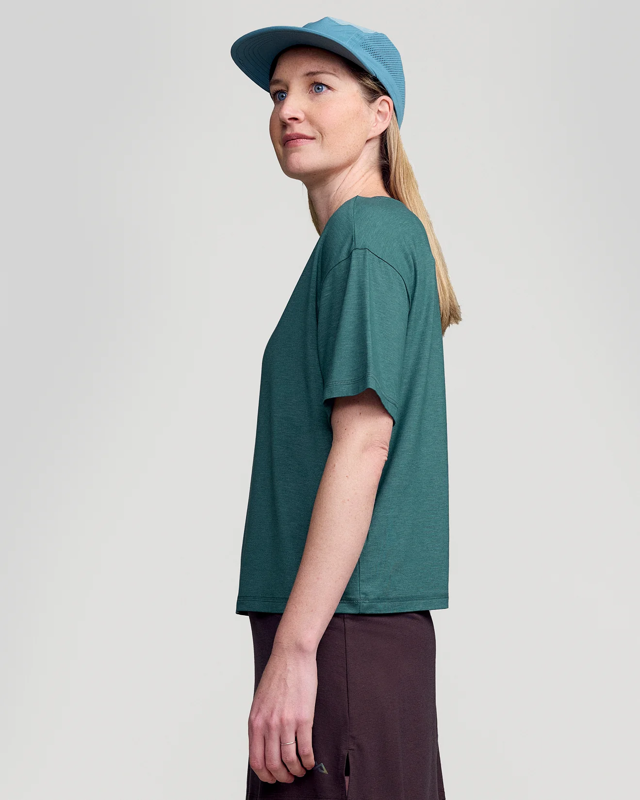 Women’s Anytime Boxy T - shirt - Deep Lagoon Marle - Image 4