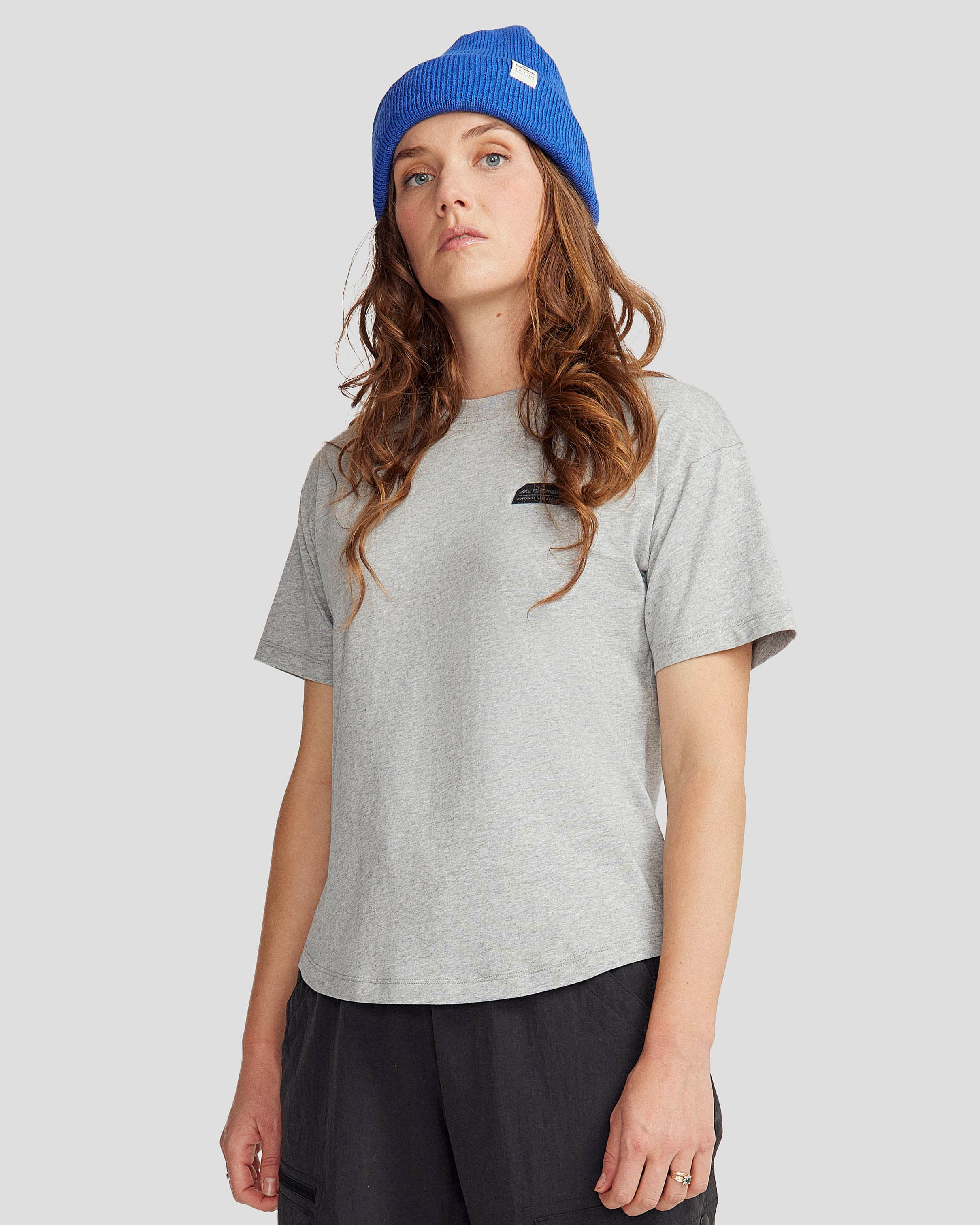 Women's Logo Organic Cotton T-shirt - Light Grey Marle