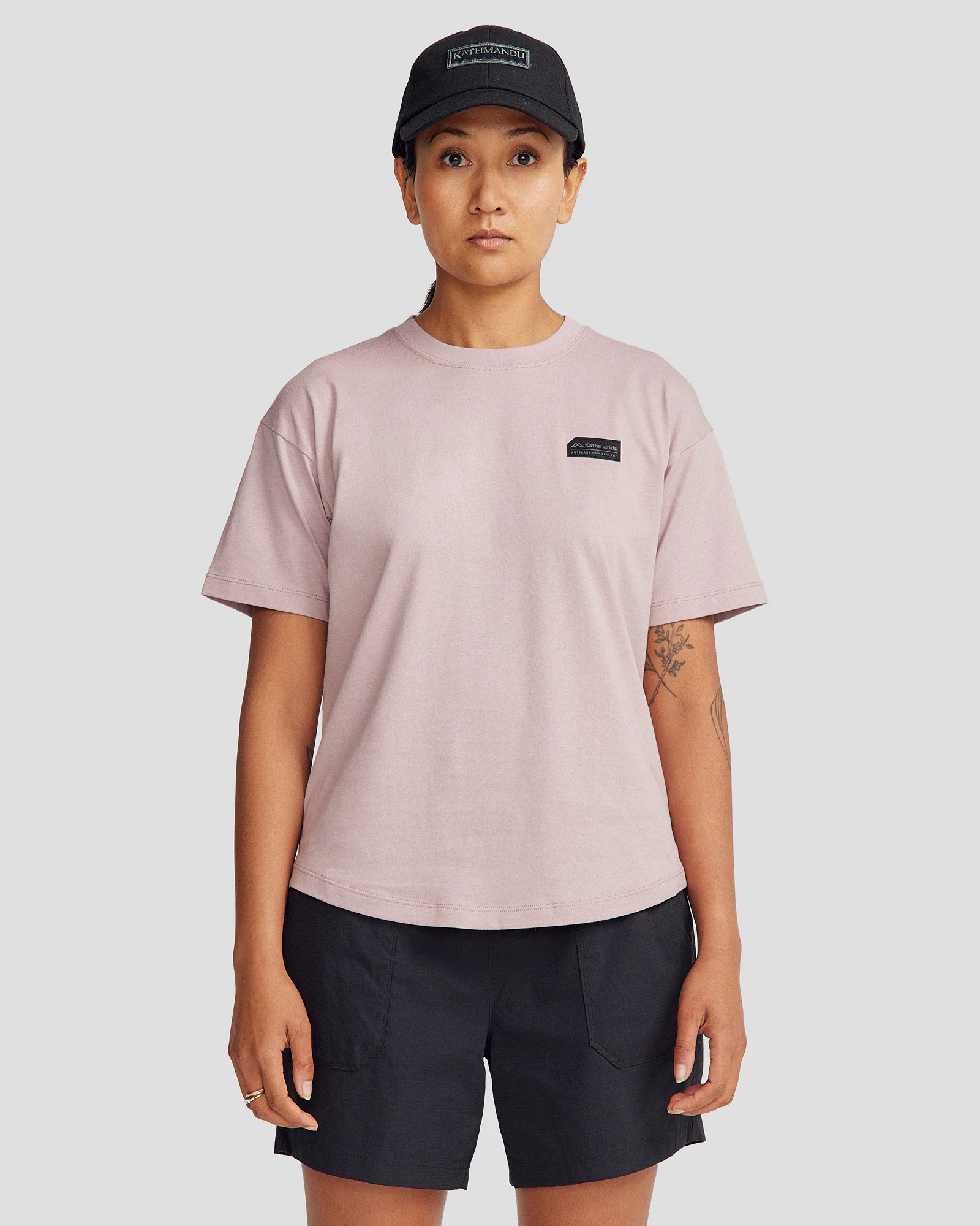 Women's Logo Organic Cotton T-shirt - Light Thistle