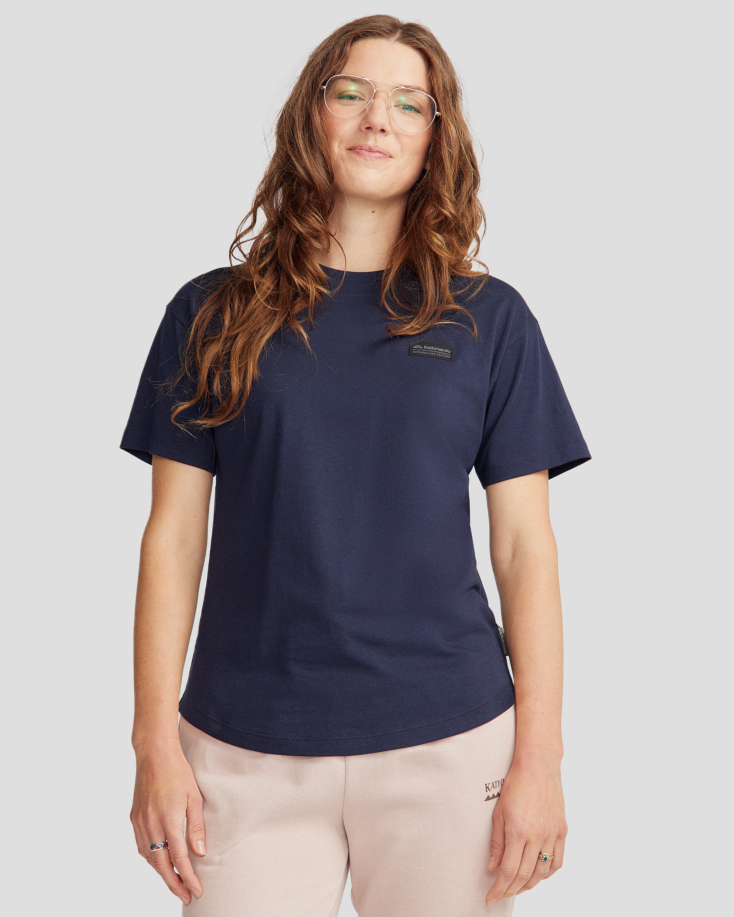 Women's Badge Organic Cotton S/S Tee - Pure Navy