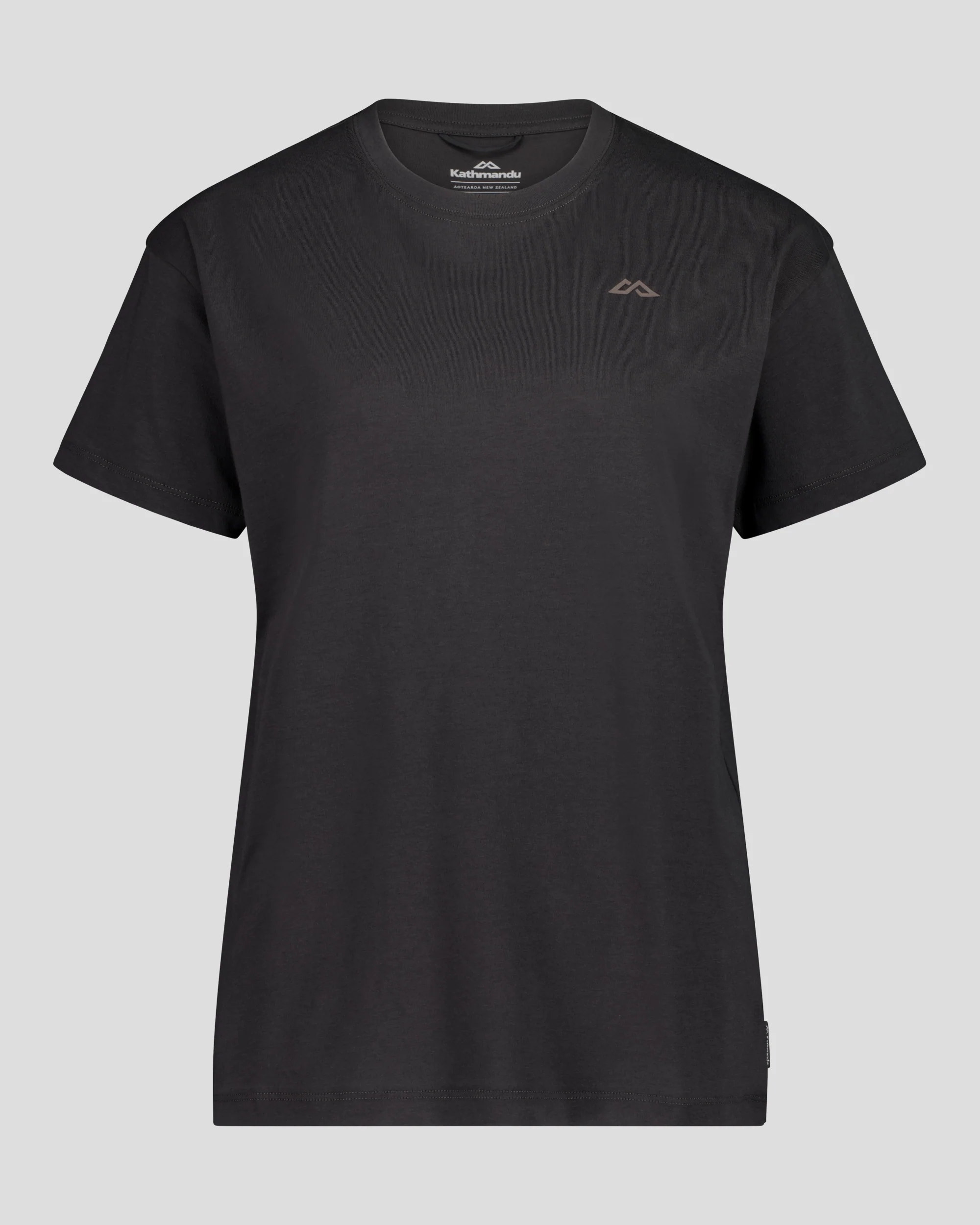Women's Braided River Organic Cotton T-Shirt - Washed Black