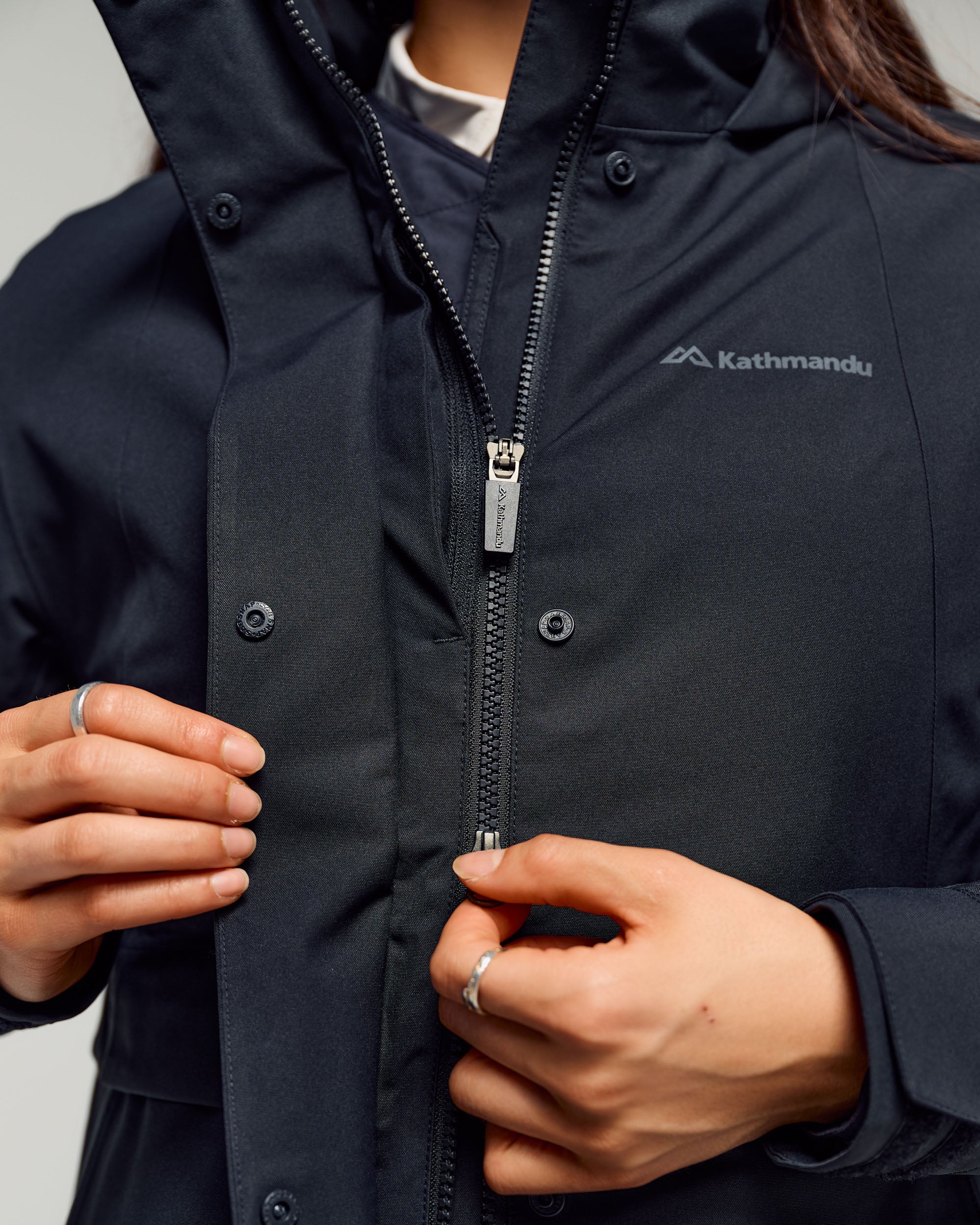 Women's Citytrek 2L Rain Insulated 3in1 Parka - Black Stingray - Image 6
