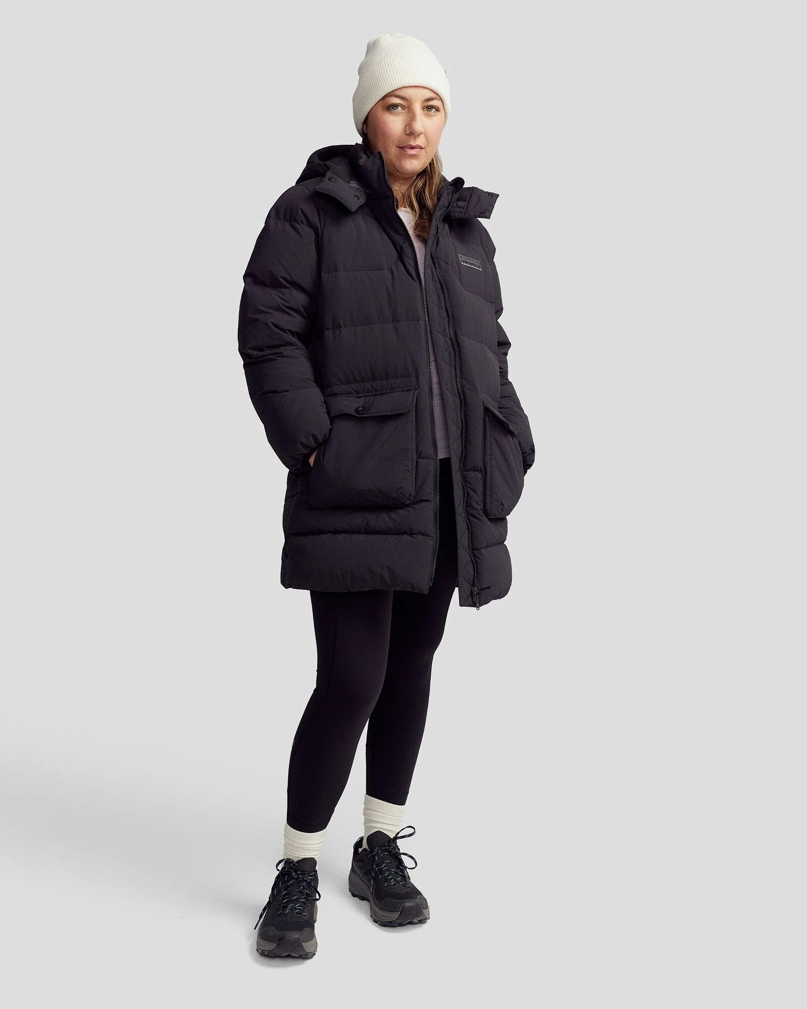 Women's Epiq Down Heritage Parka Jacket - Black Stingray - Image 12