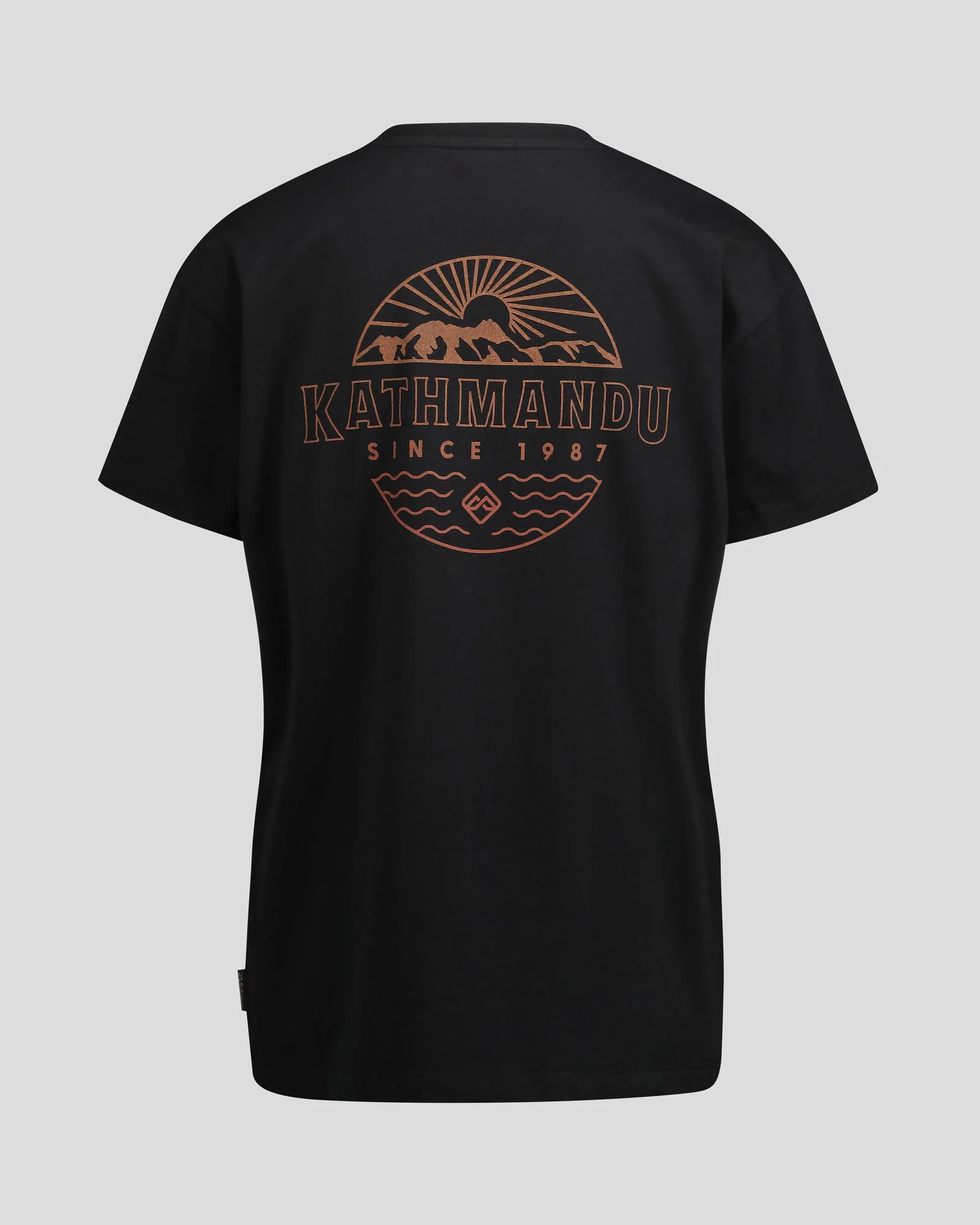 Women's Kathmandu Logo Faded Organic Cotton T-shirt - Black - Image 5