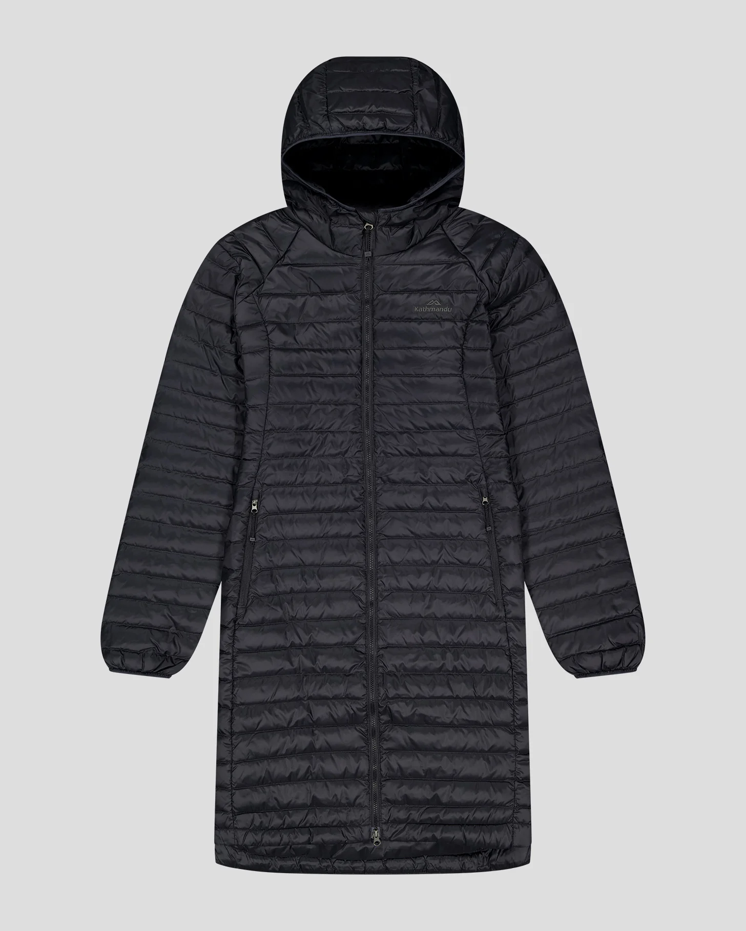 Women's Heli Down Parka  Jacket- Black Stingray - Image 3