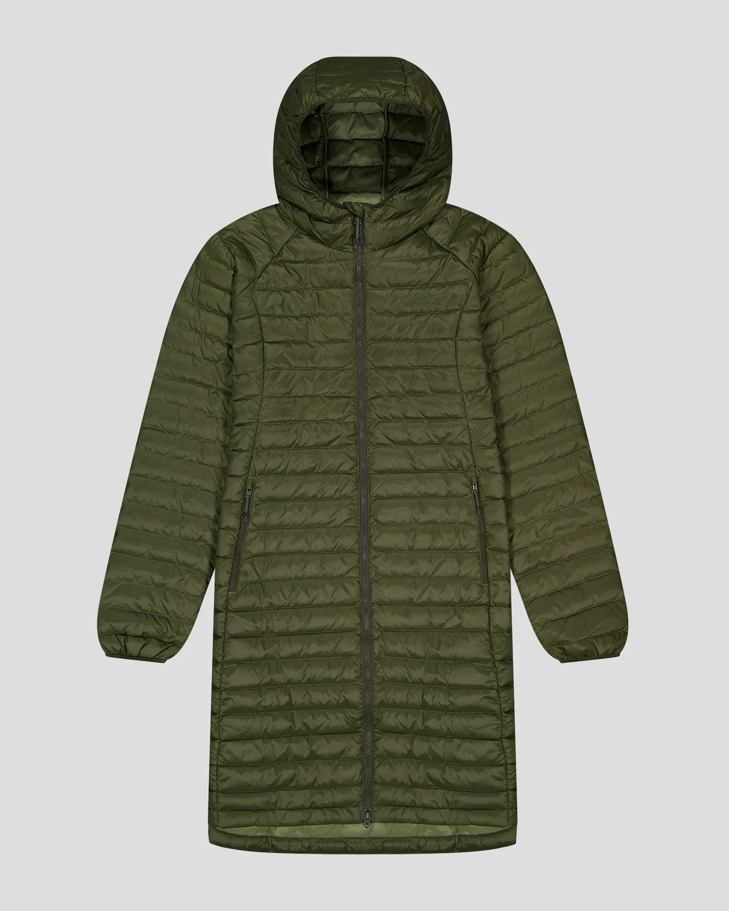 Women's Heli Down Parka Jacket- Light Moss - Image 5