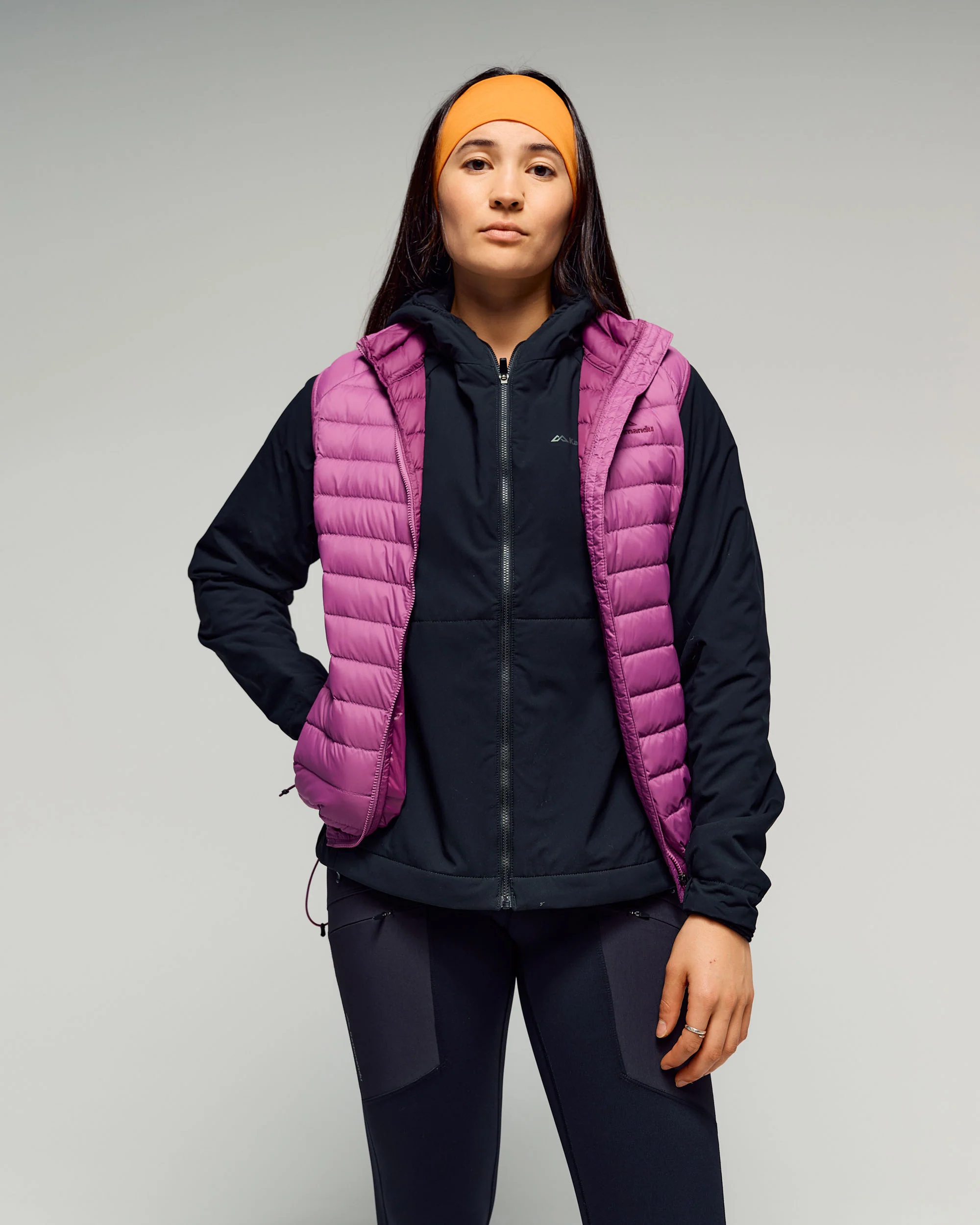 Women's Heli Down Vest v2 - Washed Berry
