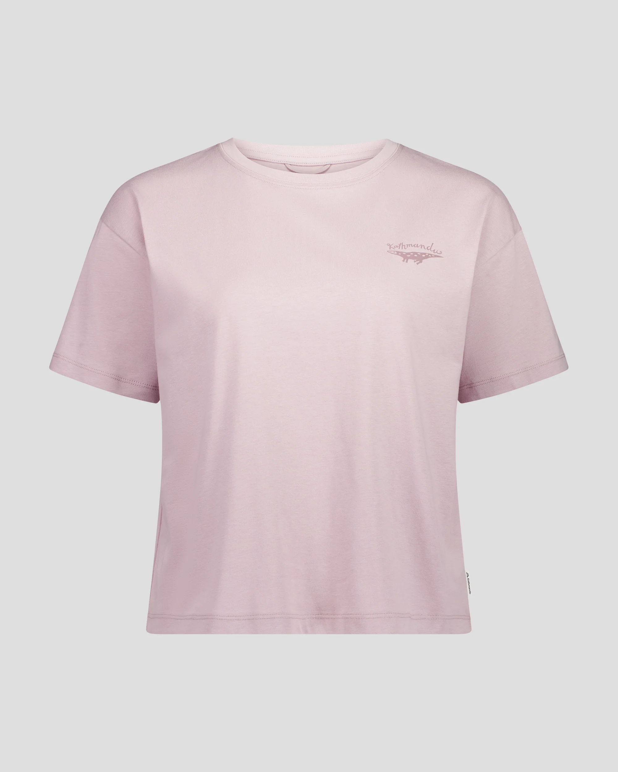 Women's Lizard Organic Cotton T-Shirt - Light Thistle