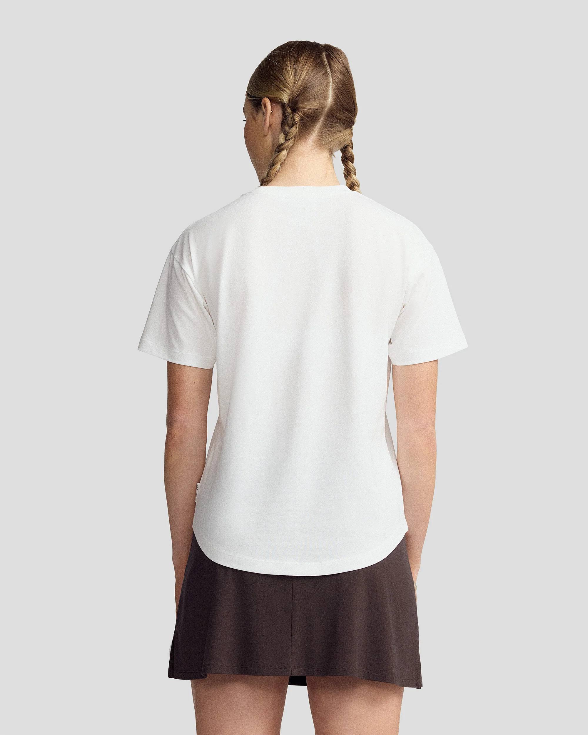Women’s Mt Cook Lily Organic Cotton T-Shirt - White - Image 2