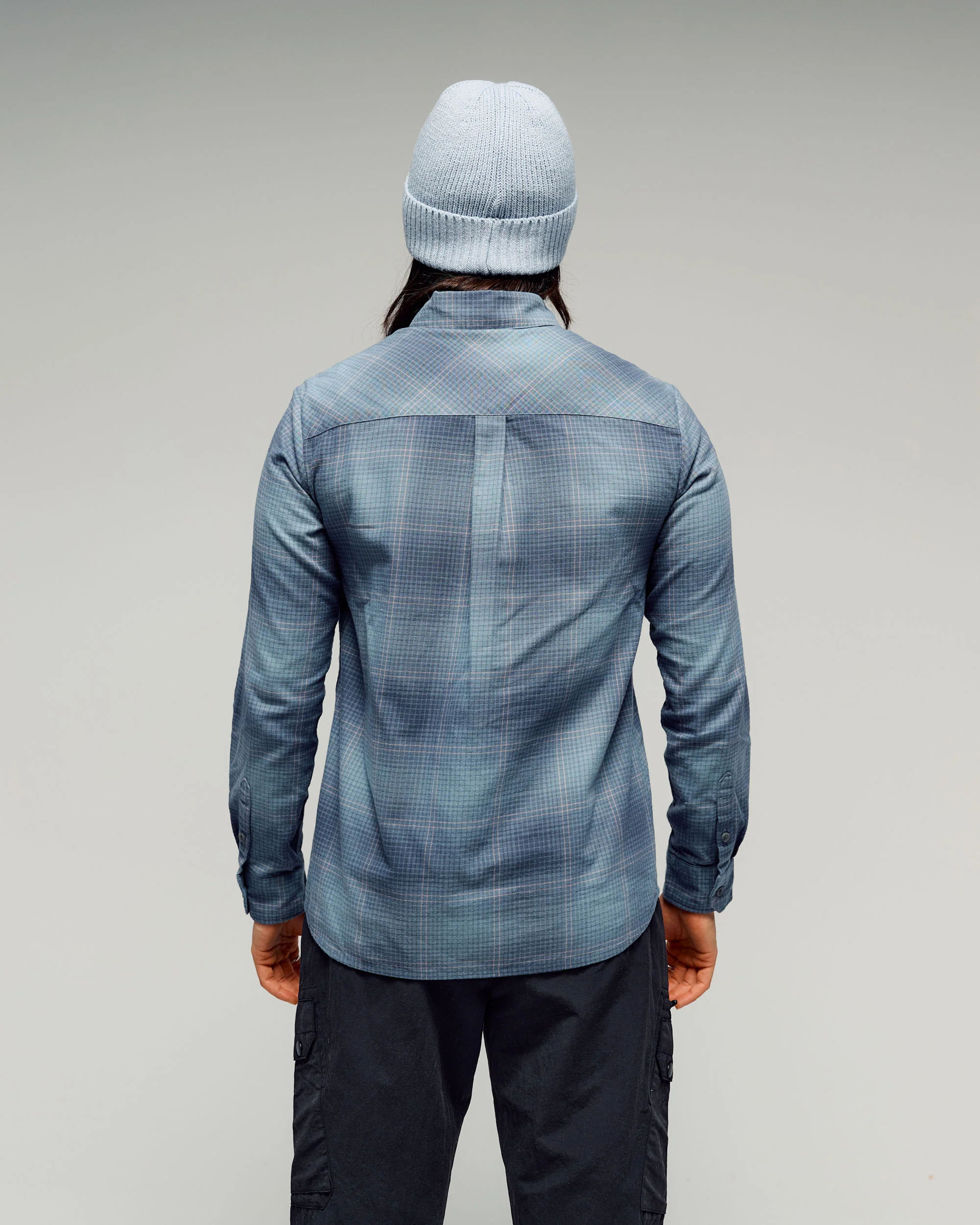 Women's Retreat Fyfe Long Sleeve Shirt - Mid Blue/Dust Plaid - Image 2