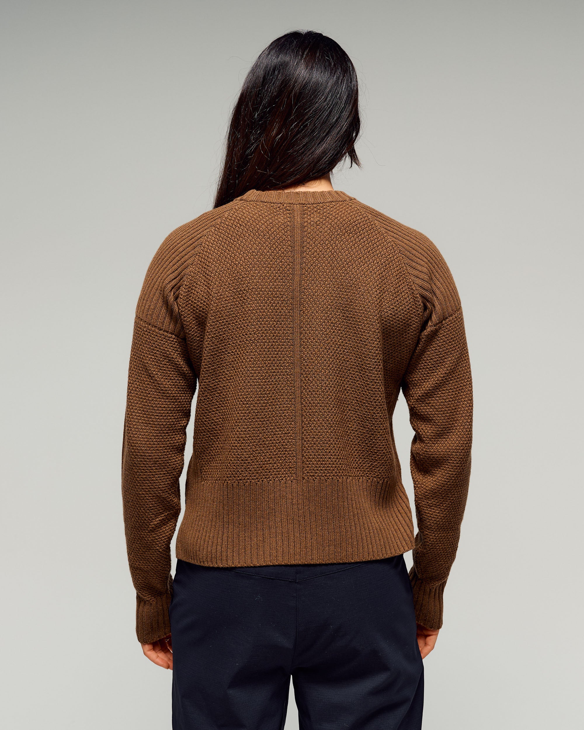 Women's Retreat Merino Blend Crew Pullover - Jute - Image 2