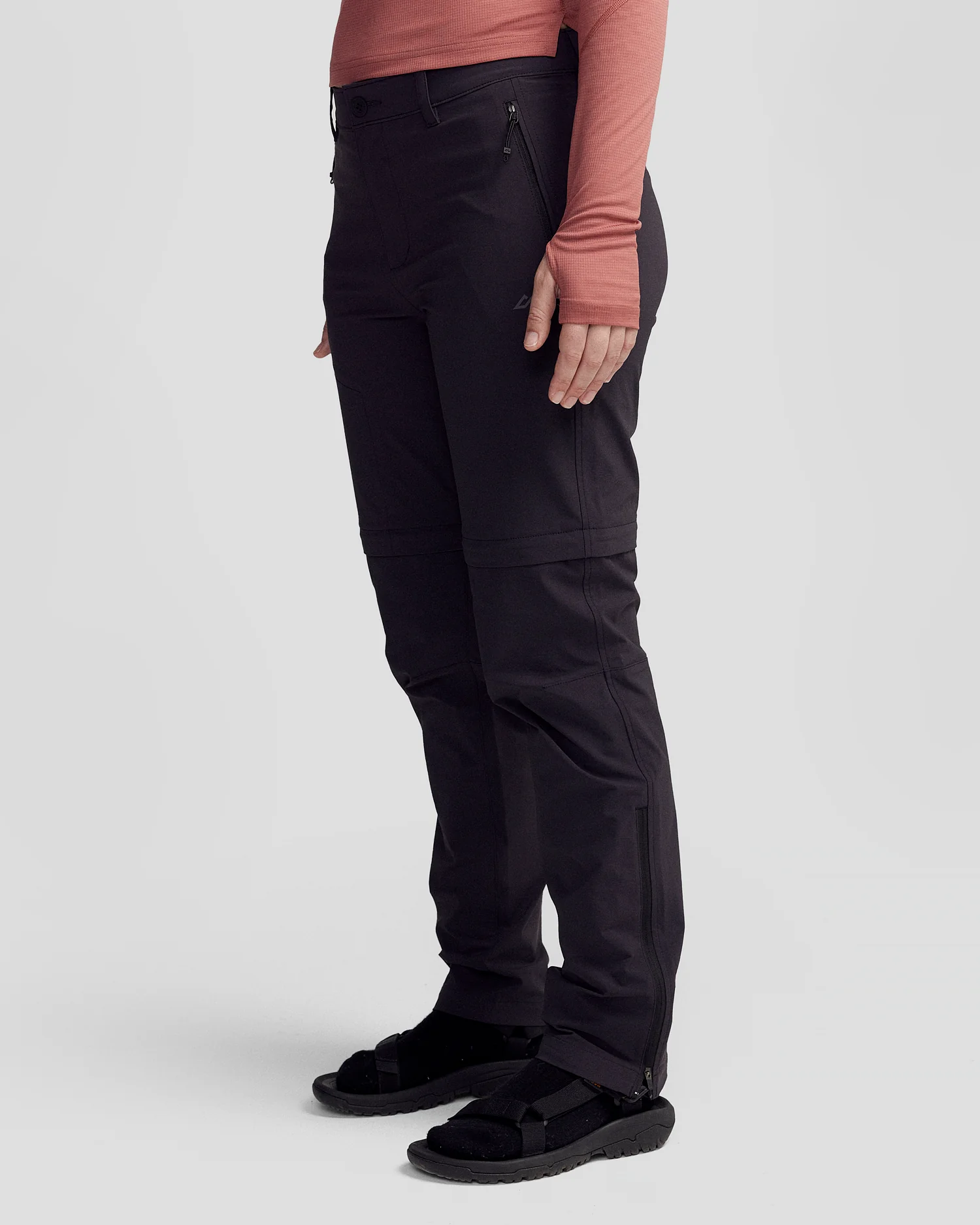 Women’s Ridge Convertible Pants - Black Stingray - Image 4