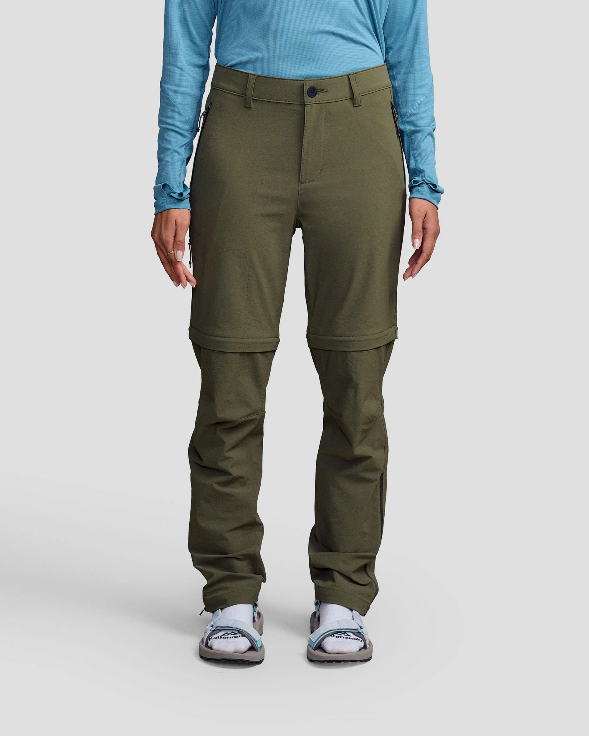 Women’s Ridge Convertible Pants - Light Moss - Image 2