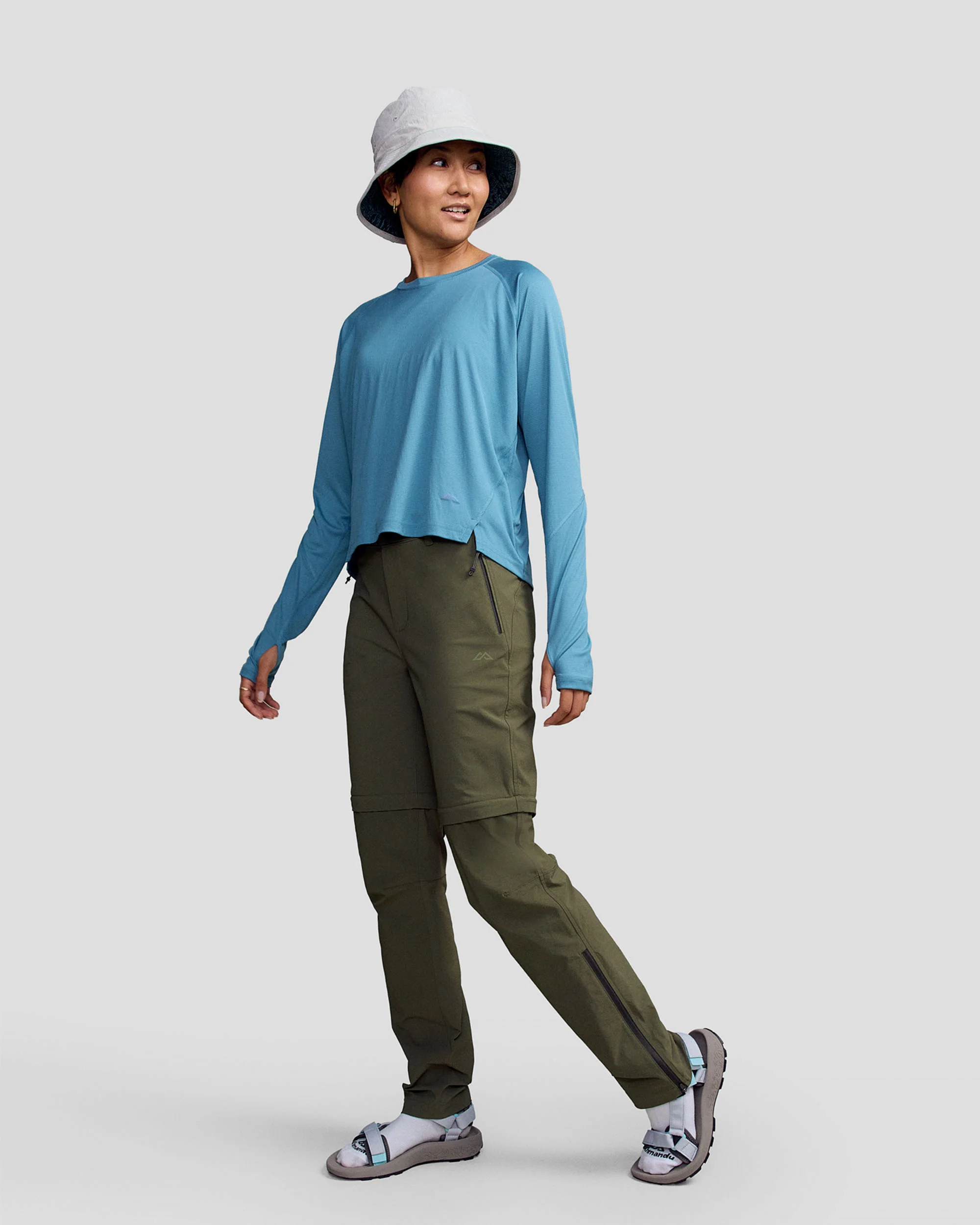 Women’s Ridge Convertible Pants - Light Moss - Image 3