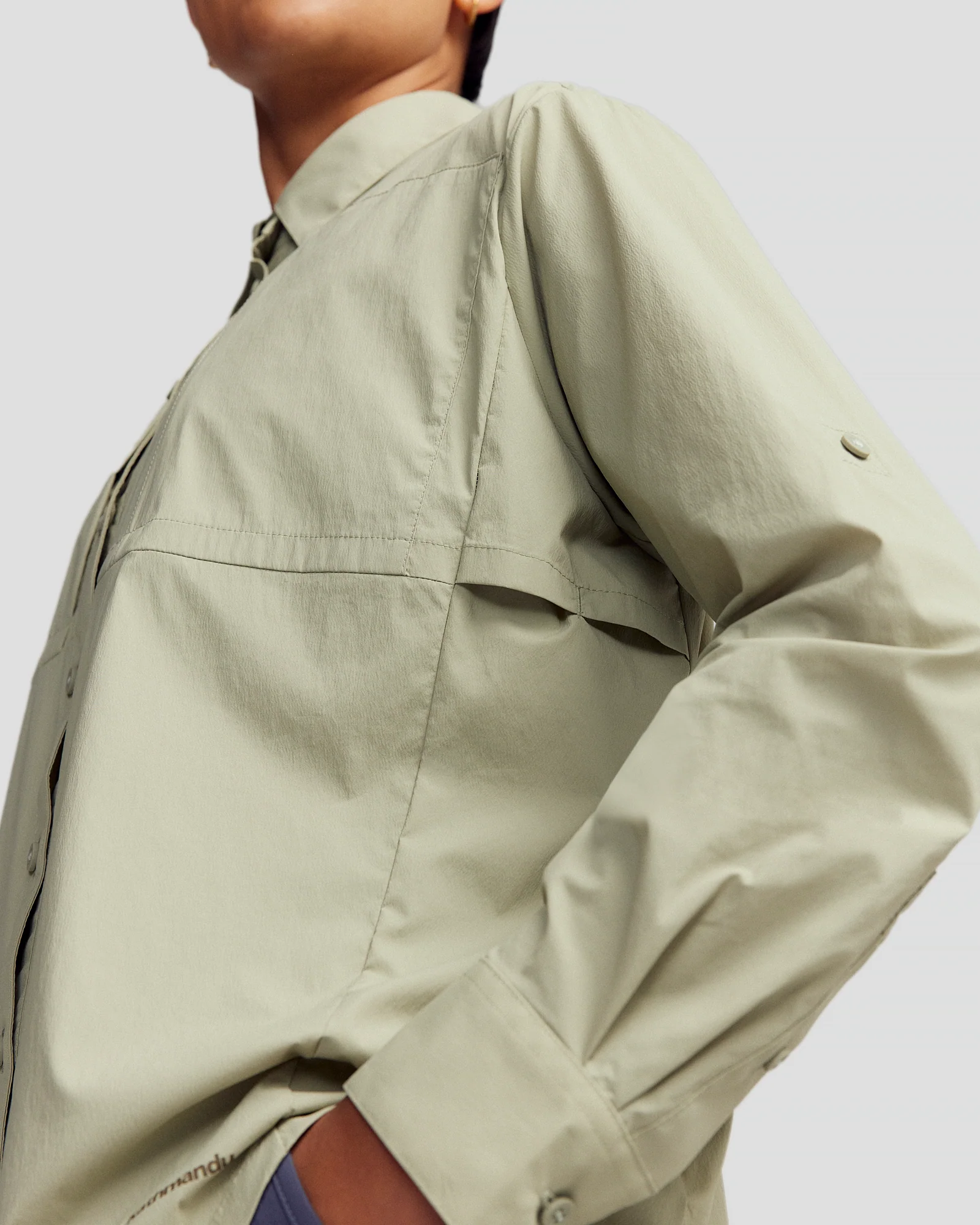 Women’s Ridge UPF Long Sleeve Shirt - Light Beech - Image 6