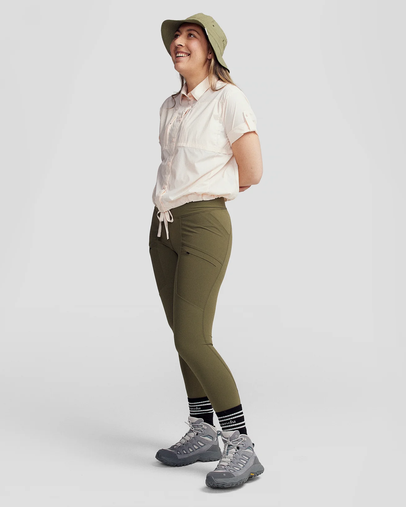 Women’s Ridge UPF Short Sleeve Shirt - Peachy - Image 4