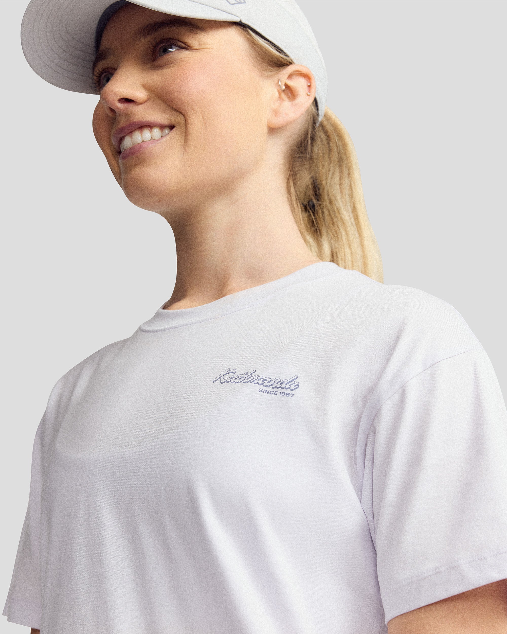 Women’s River Organic Cotton T-shirt  -  Bright Lilac - Image 4