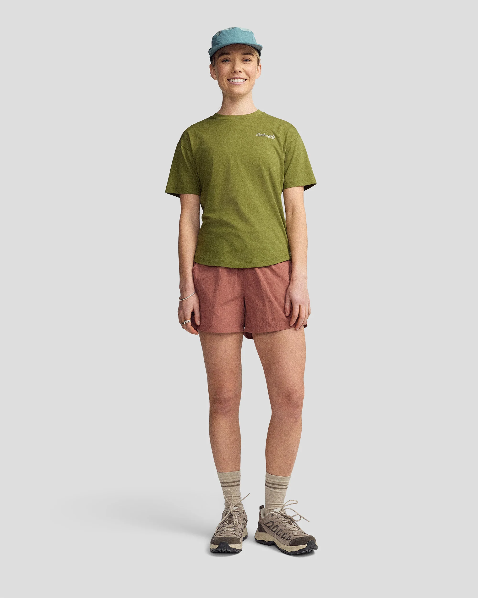 Women’s River Organic Cotton T-shirt - Dark Fern - Image 5