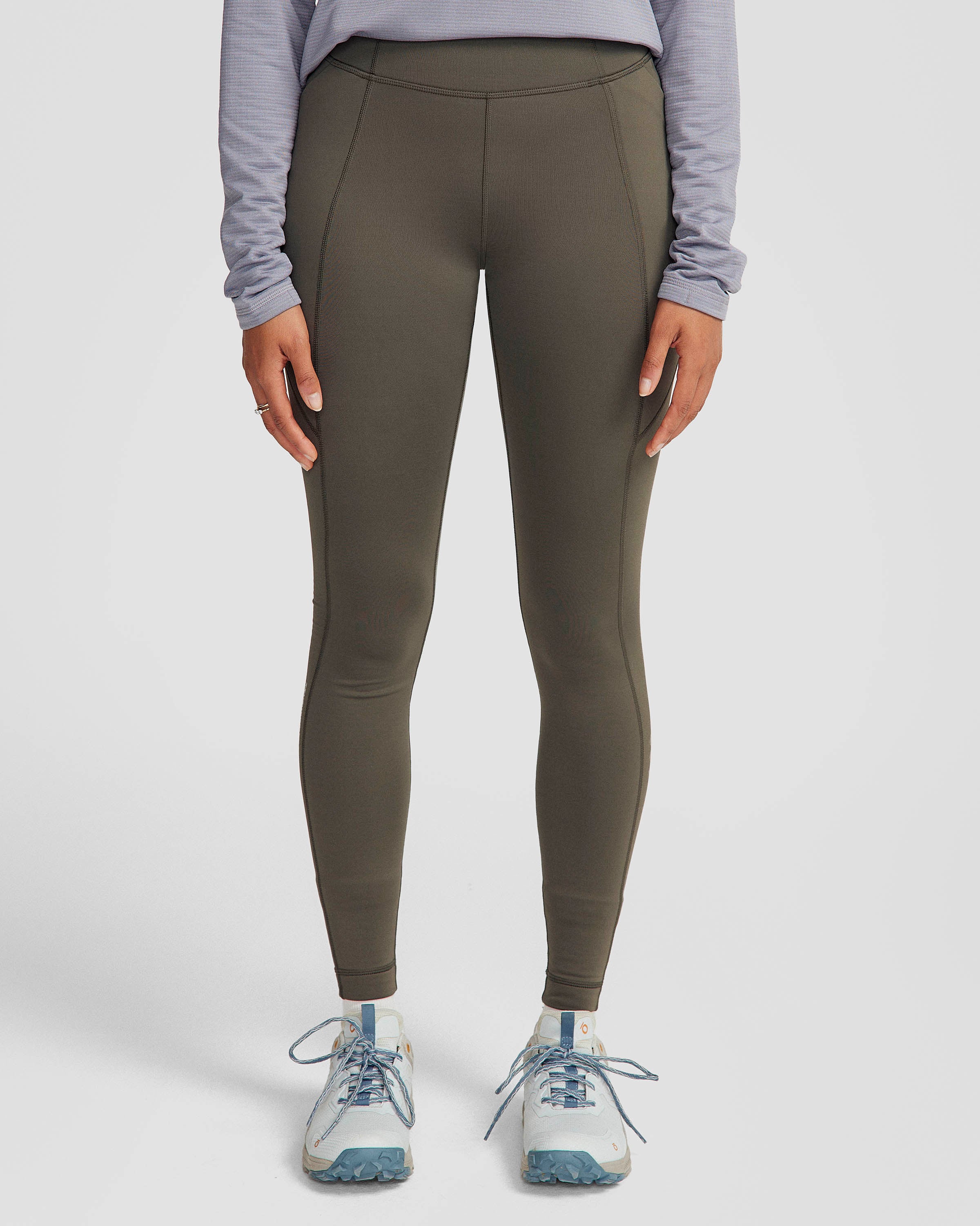 Women's Seeker Winter Leggings - Dark Moss