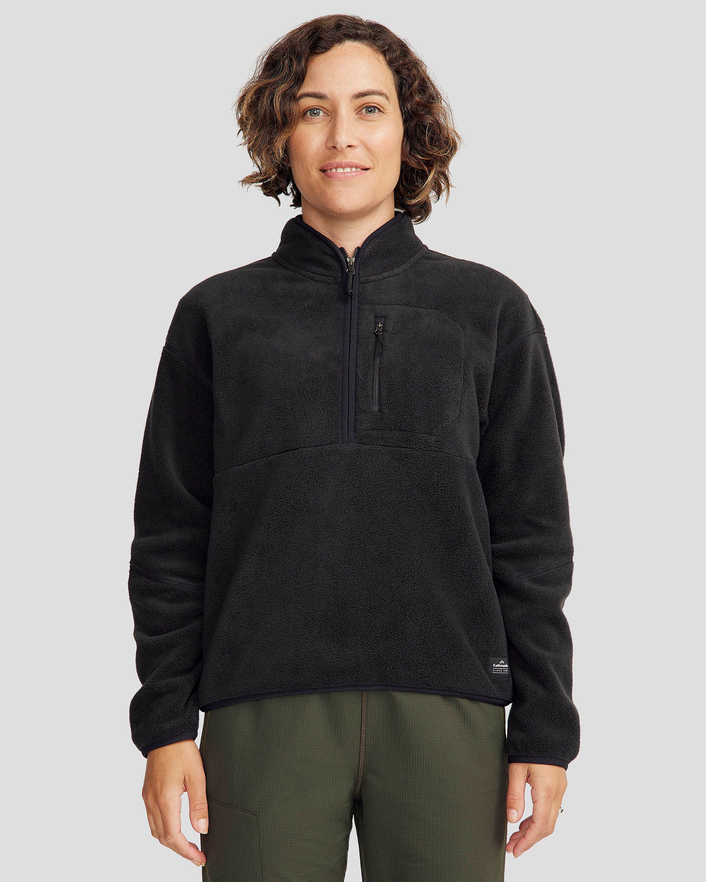 Women's Trailhead Fleece 1/4 Zip Pullover - Black Stingray
