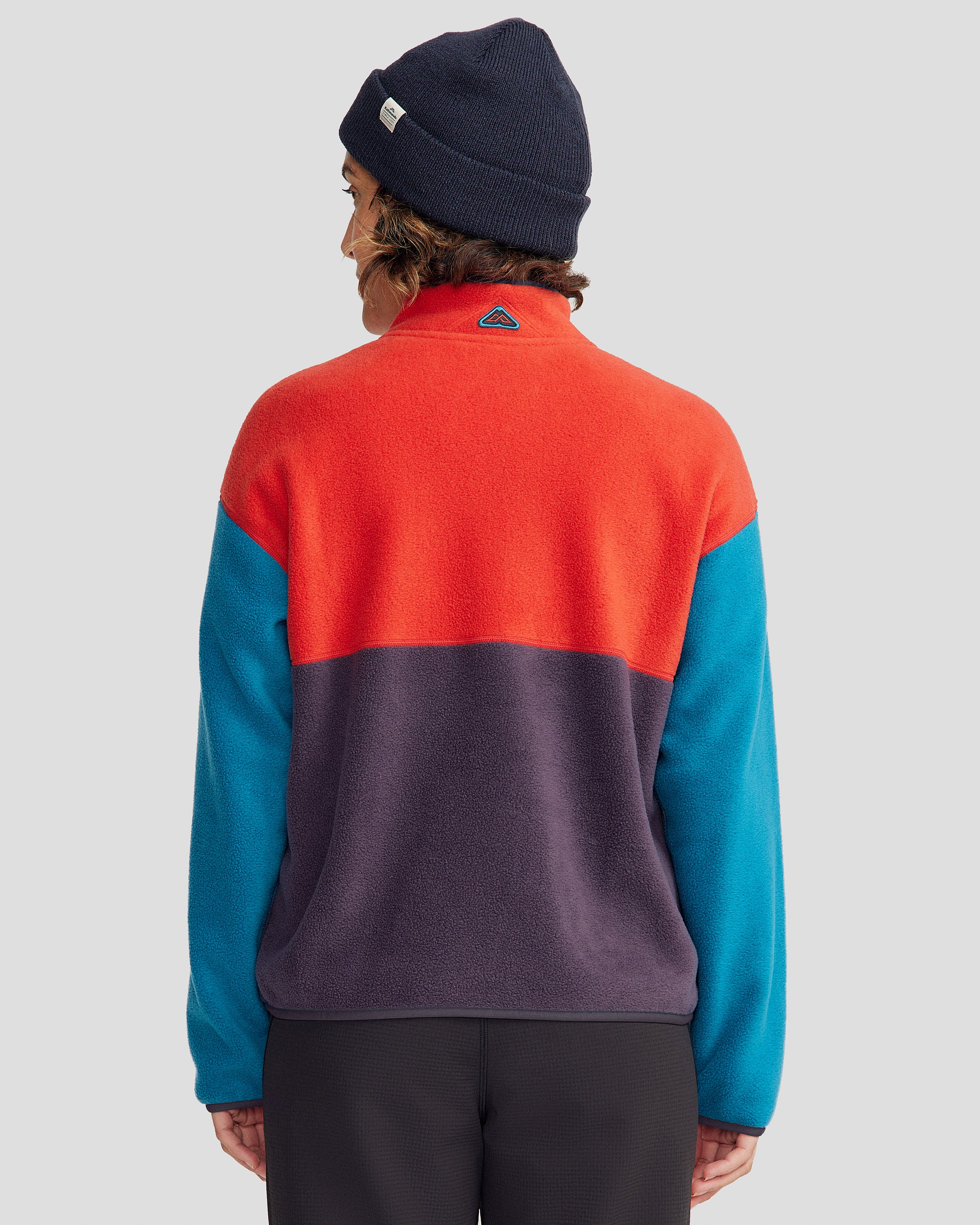 Women's Trailhead Fleece Heritage Pullover - Classic Red/Orbit - Image 5