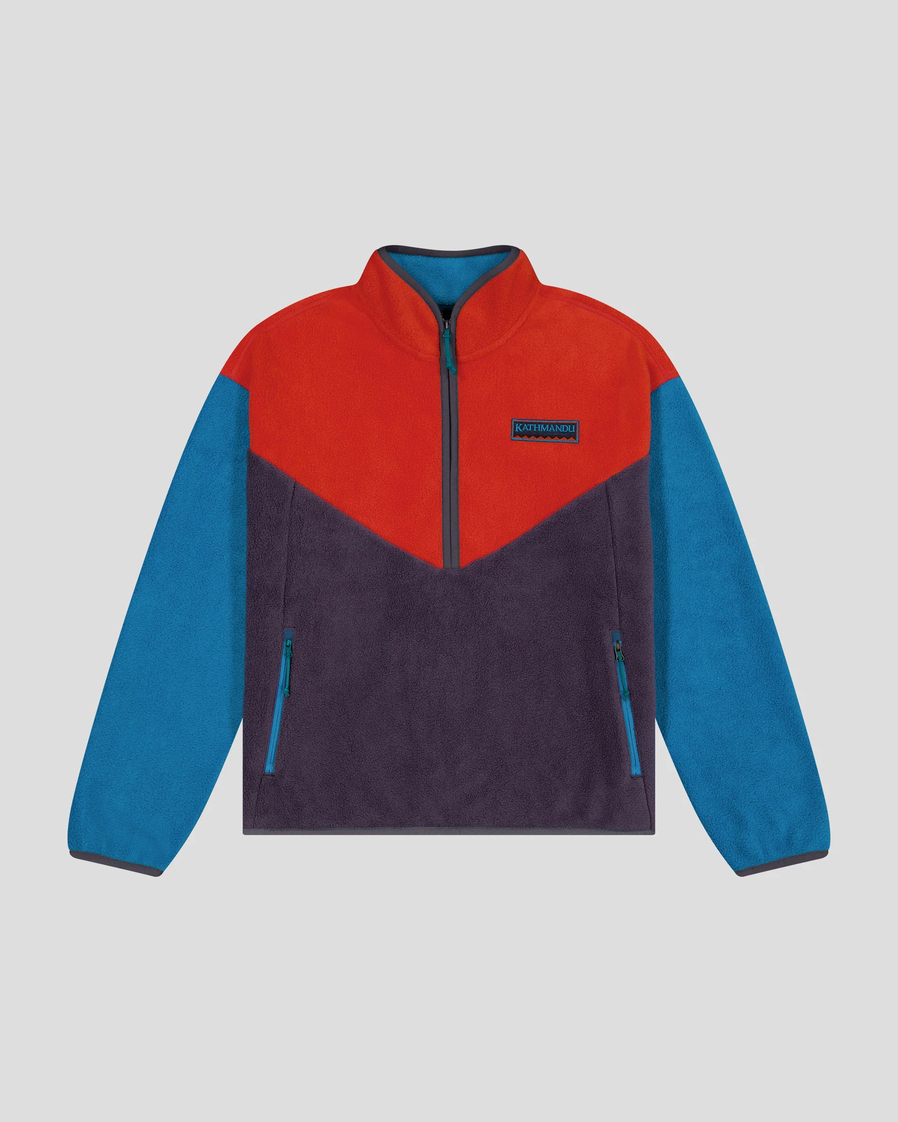 Women's Trailhead Fleece Heritage Pullover - Classic Red/Orbit - Image 6