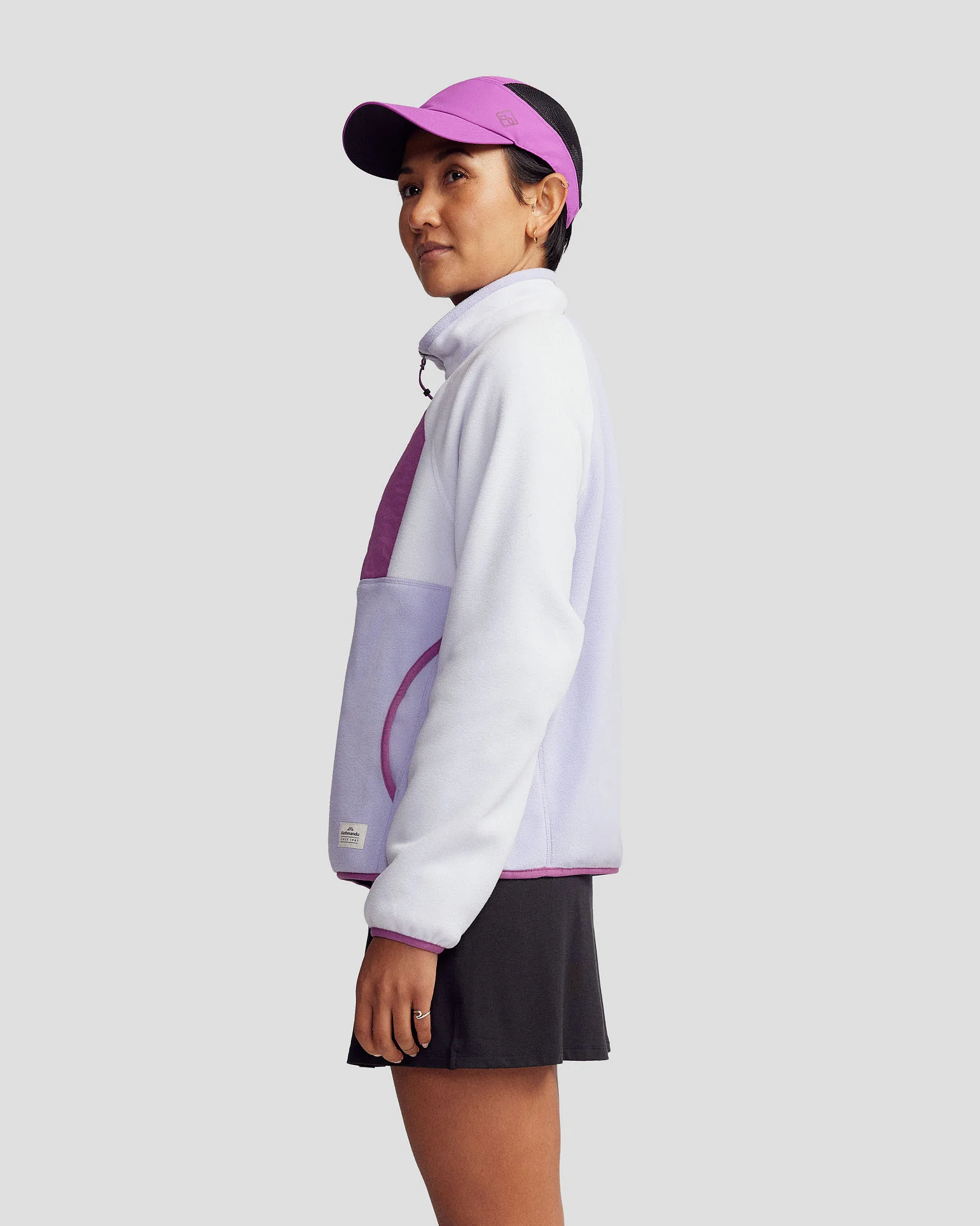 Women’s Trailhead Fleece Lightweight Pullover - Lilac/Bright Lilac - Image 3