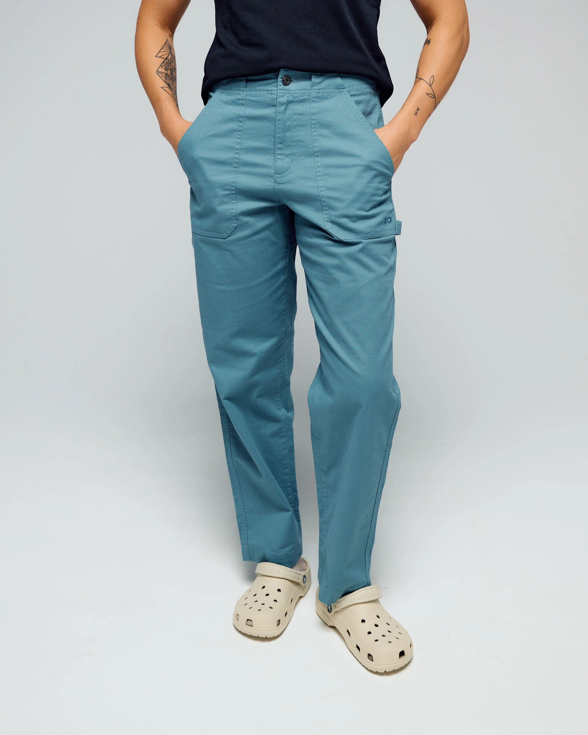 Women’s Weekend Cotton Pants - Washed Blue