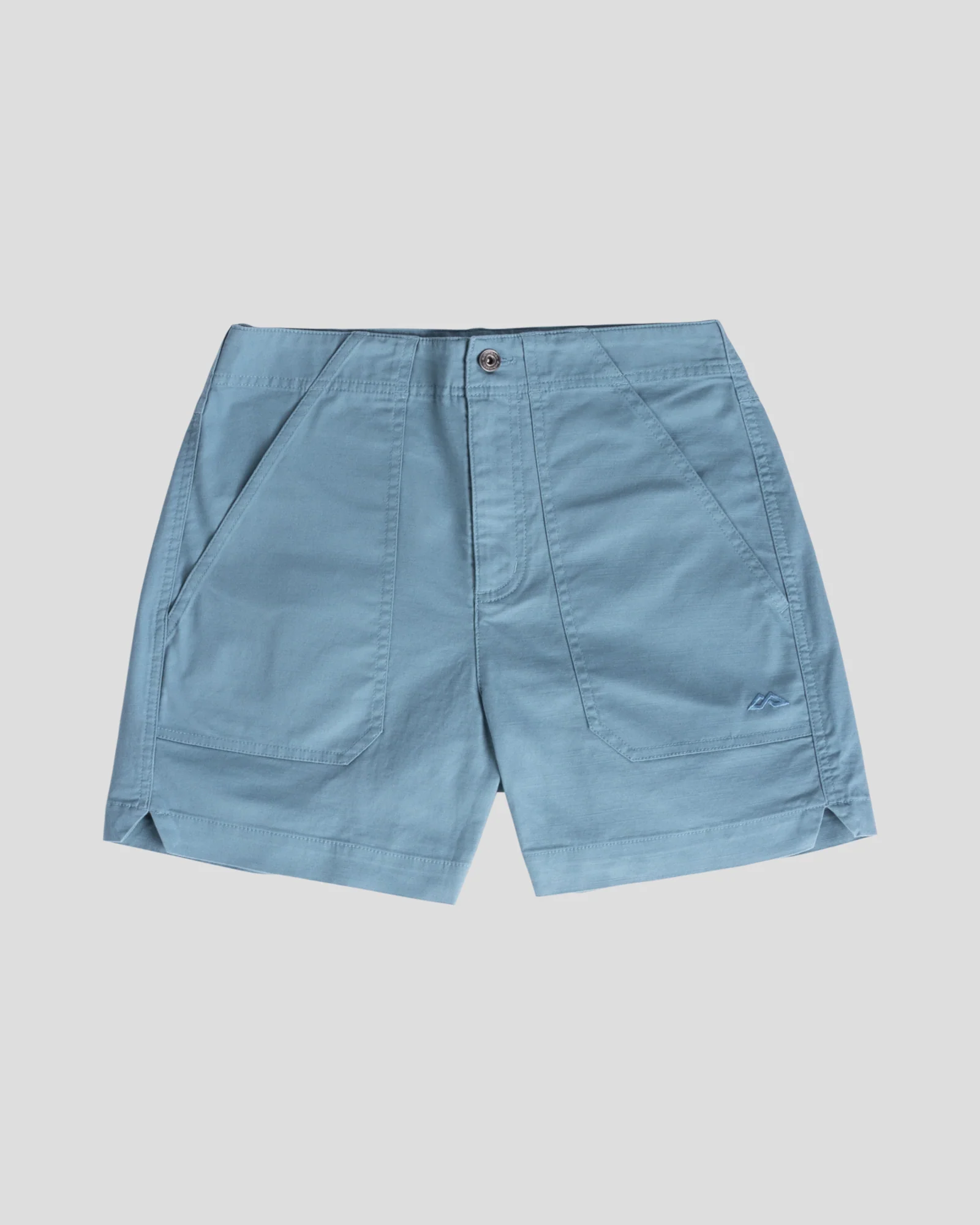 Women’s Weekend Cotton Shorts - Washed Blue - Image 6