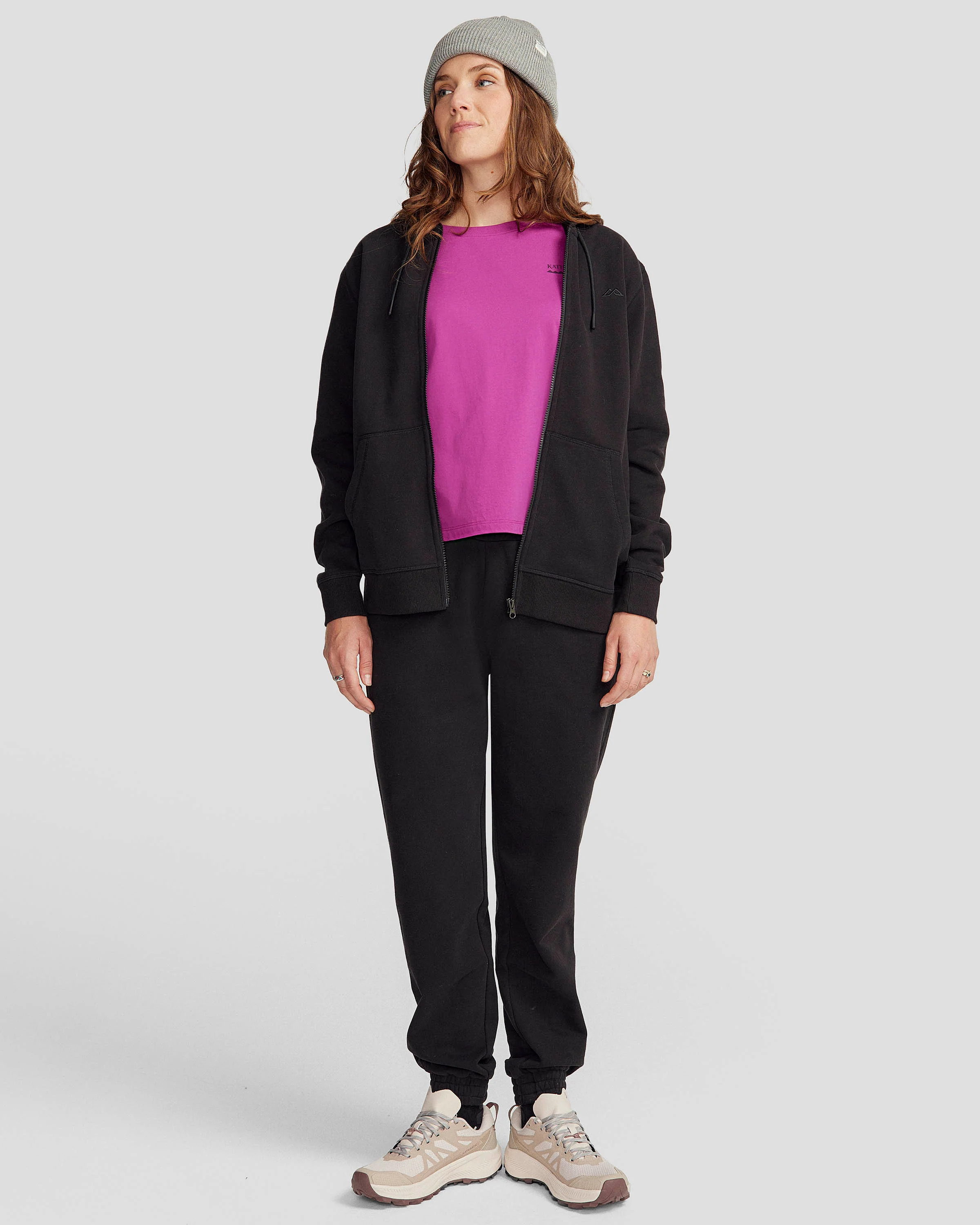 Women's Full-Zip Hoodie - Black Stingray - Image 2