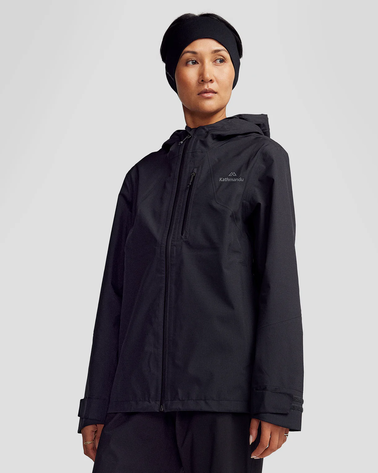 Women’s Ridge 3L GORE-TEX Rain Jacket - Black Stingray - Image 5