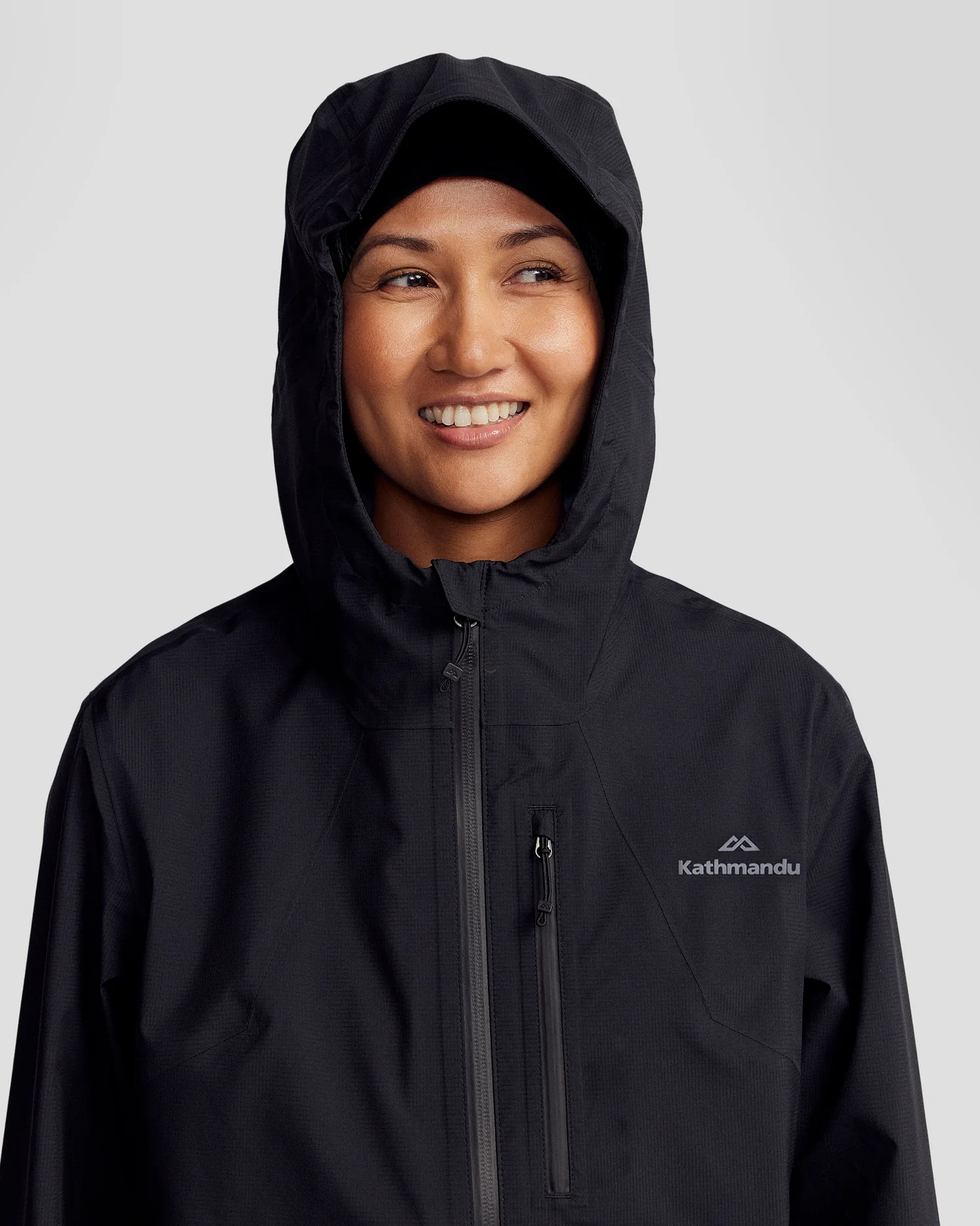Women’s Ridge 3L GORE-TEX Rain Jacket - Black Stingray - Image 6